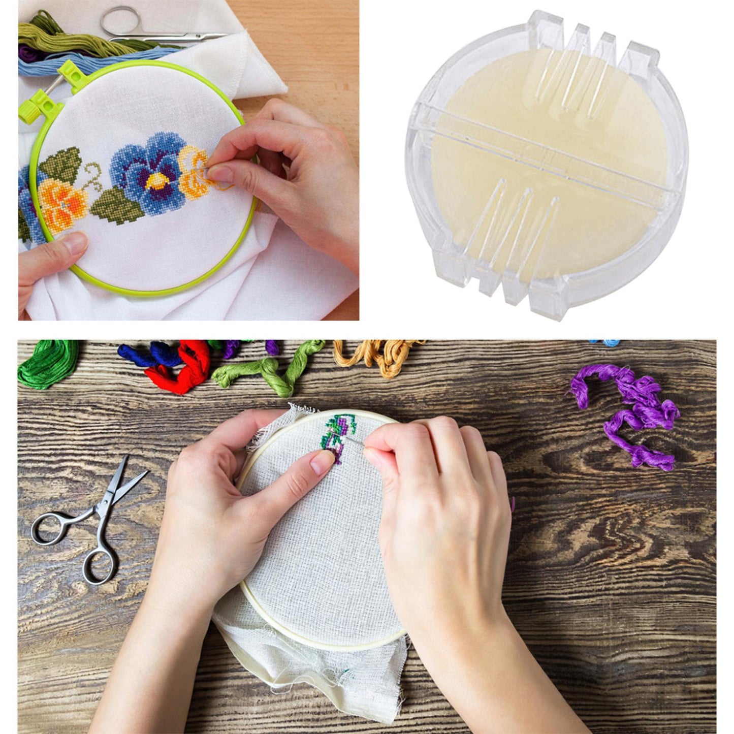 1PCS Thread Wax with Plastic Box Beeswax Floss Conditioner for Hand Sewing Embroidery