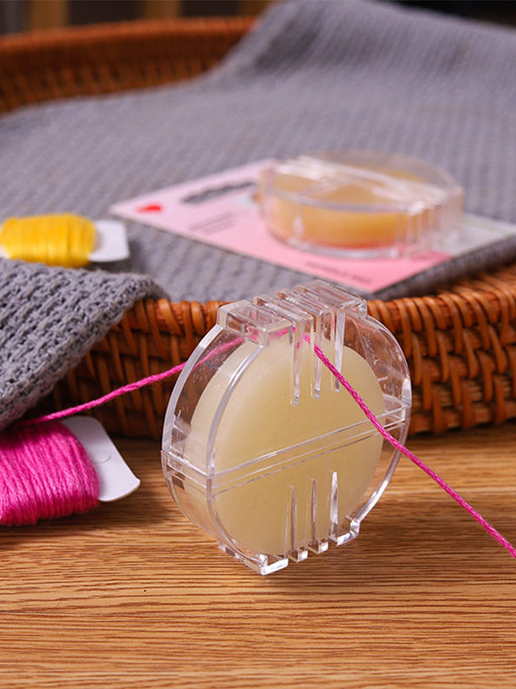 1PCS Thread Wax with Plastic Box Beeswax Floss Conditioner for Hand Sewing Embroidery