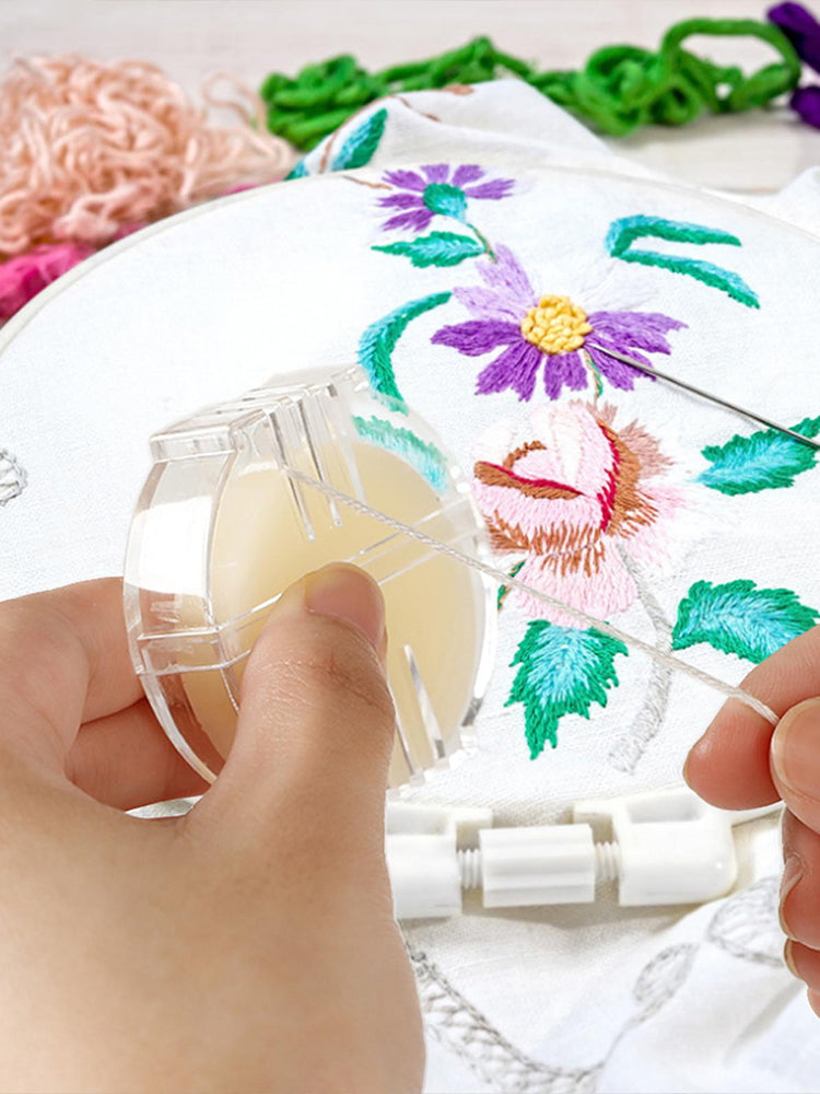 1PCS Thread Wax with Plastic Box Beeswax Floss Conditioner for Hand Sewing Embroidery