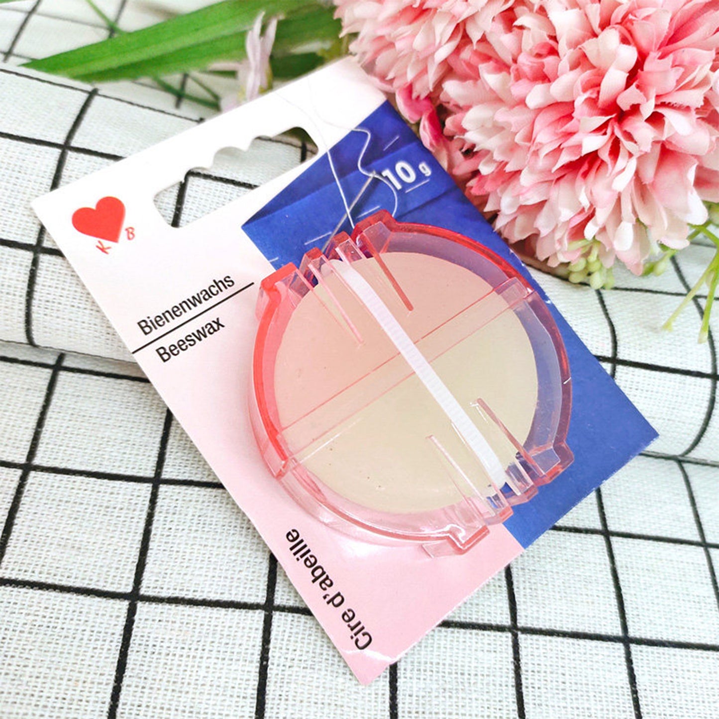 1PCS Thread Wax with Plastic Box Beeswax Floss Conditioner for Hand Sewing Embroidery