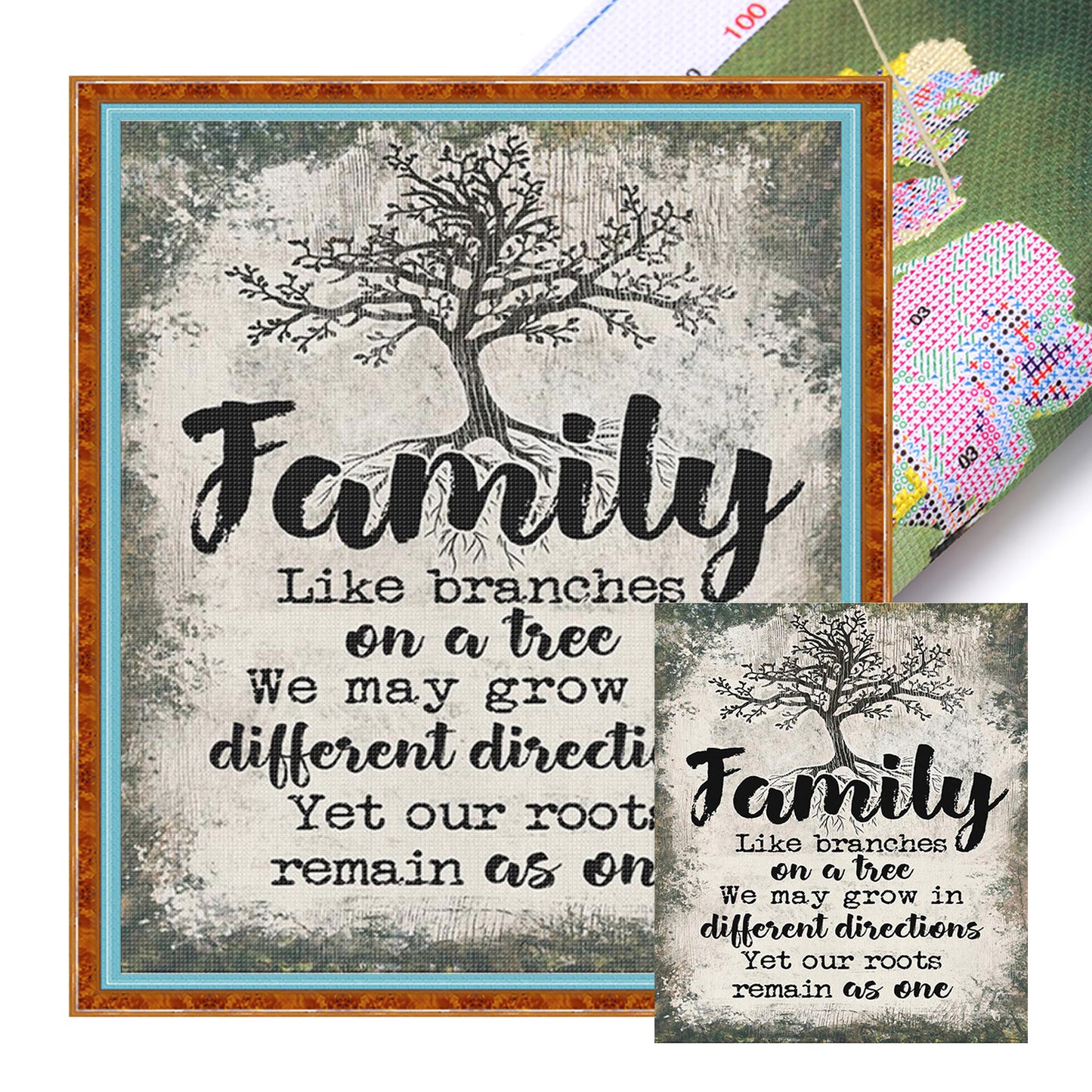 Home - Full 11CT Stamped Cross Stitch 46x52CM - Huacan