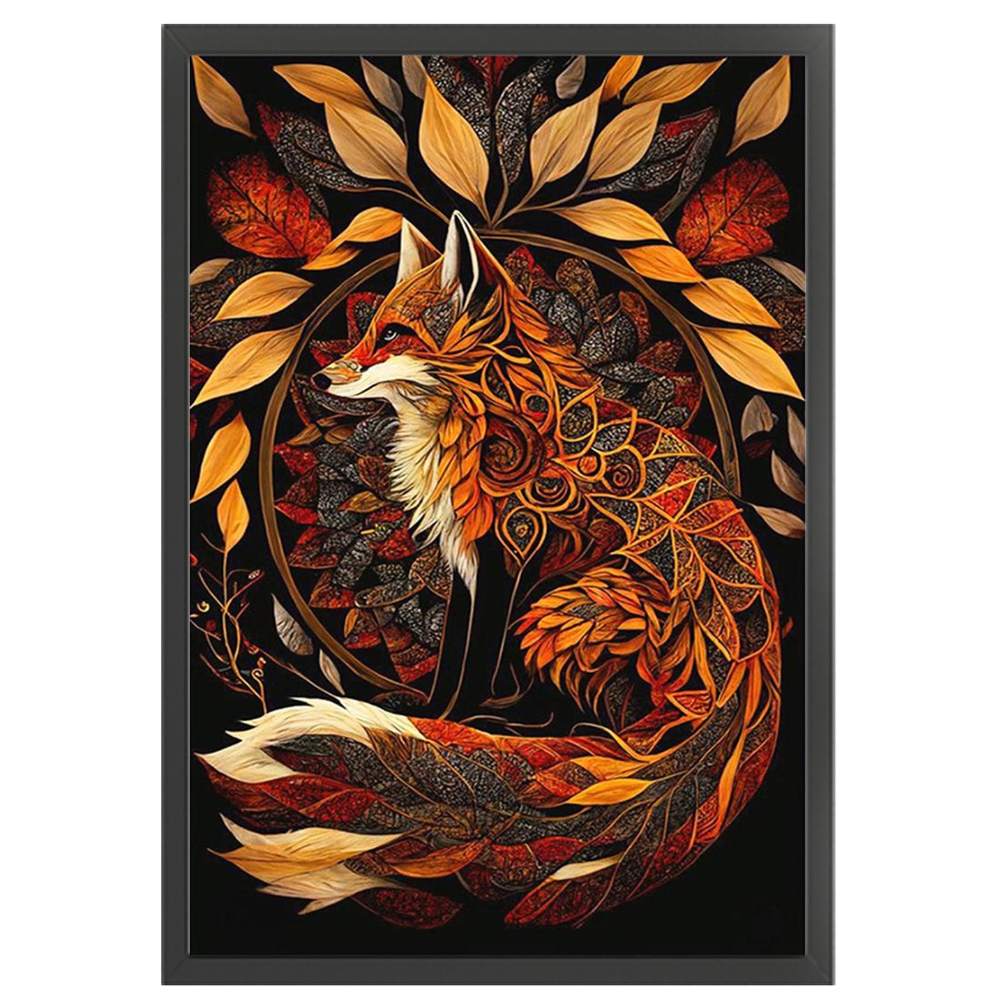 Fox - Full 14CT Counted Cross Stitch 40x60CM - Yishu