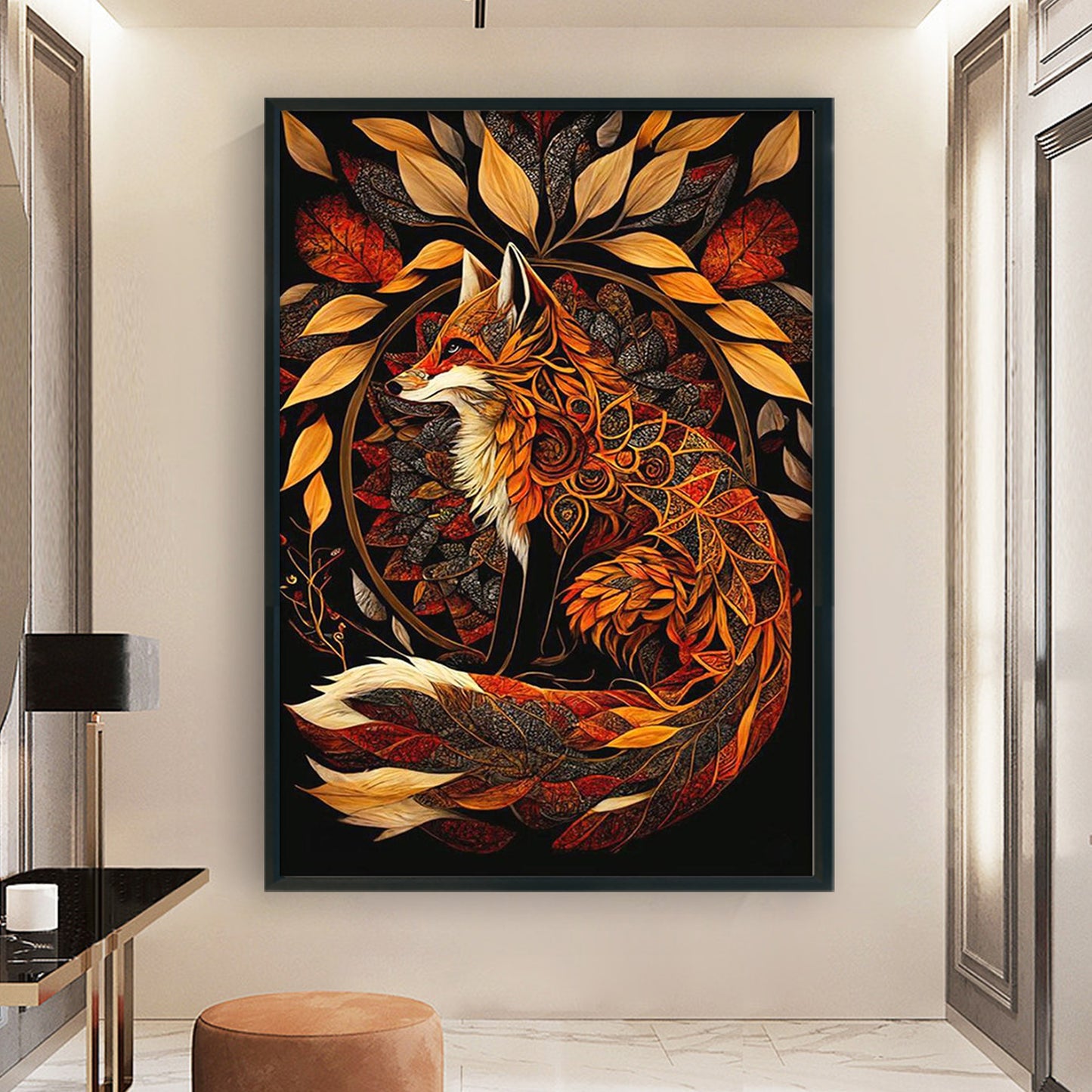 Fox - Full 14CT Counted Cross Stitch 40x60CM - Yishu