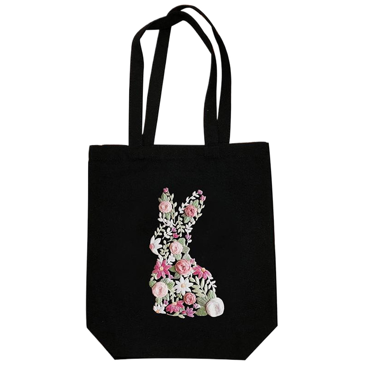 Rabbit - DIY Embroidery Cross Stitch Kit with Pattern Cotton Threads Needles Hoop 32×37CM/12.60×14.57in