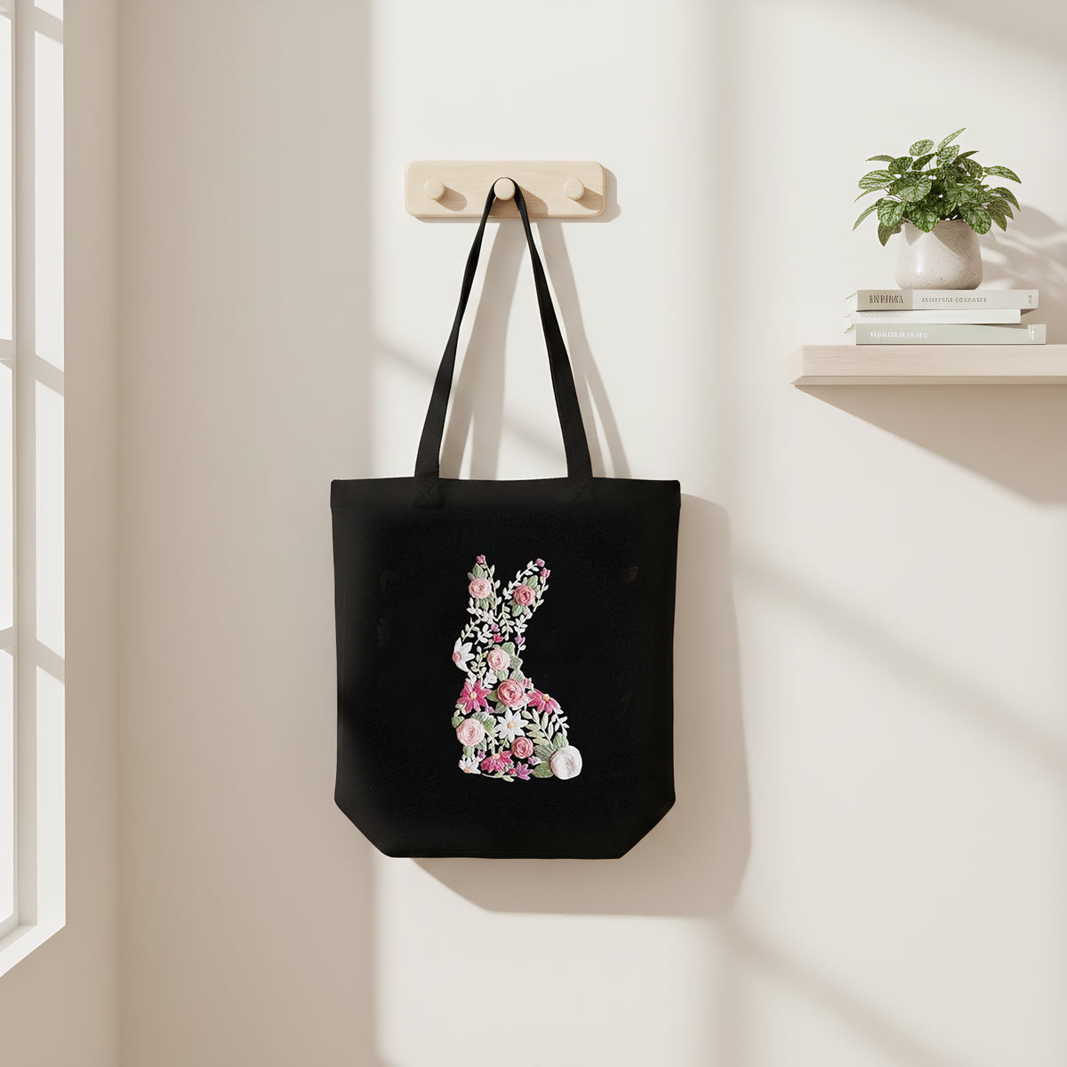 Rabbit - DIY Embroidery Cross Stitch Kit with Pattern Cotton Threads Needles Hoop 32×37CM/12.60×14.57in