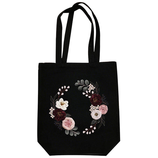 Flower - DIY Embroidery Cross Stitch Kit with Pattern Cotton Threads Needles Hoop 32×37CM/12.60×14.57in