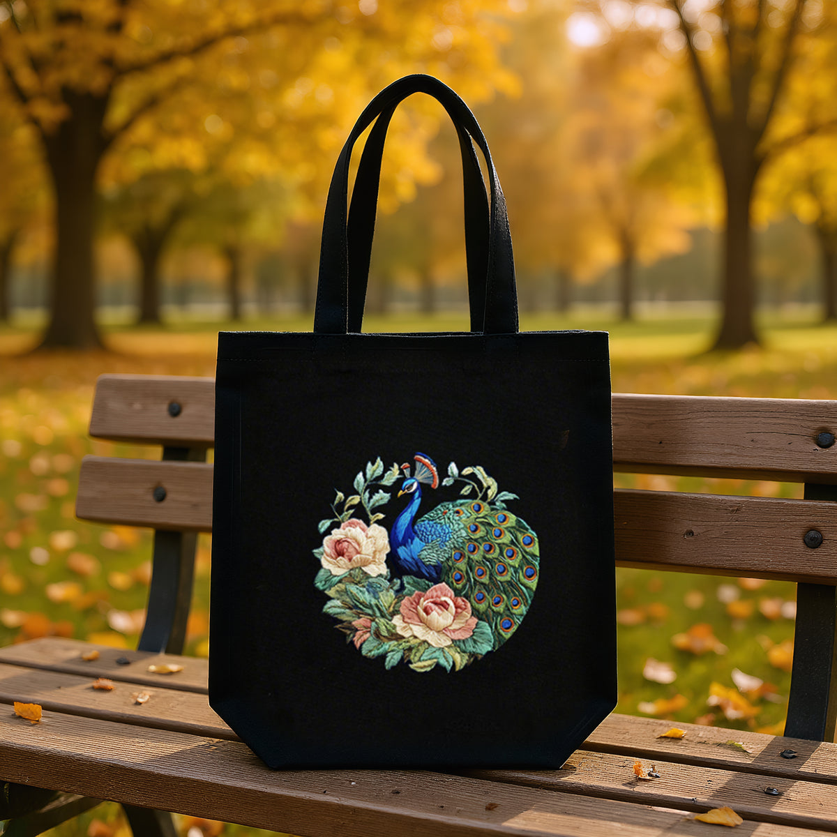 Green Peacock - DIY Embroidery Cross Stitch Kit with Pattern Cotton Threads Needles Hoop 32×37CM/12.60×14.57in