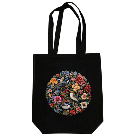 Flowers And Birds - DIY Embroidery Cross Stitch Kit with Pattern Cotton Threads Needles Hoop 32×37CM/12.60×14.57in