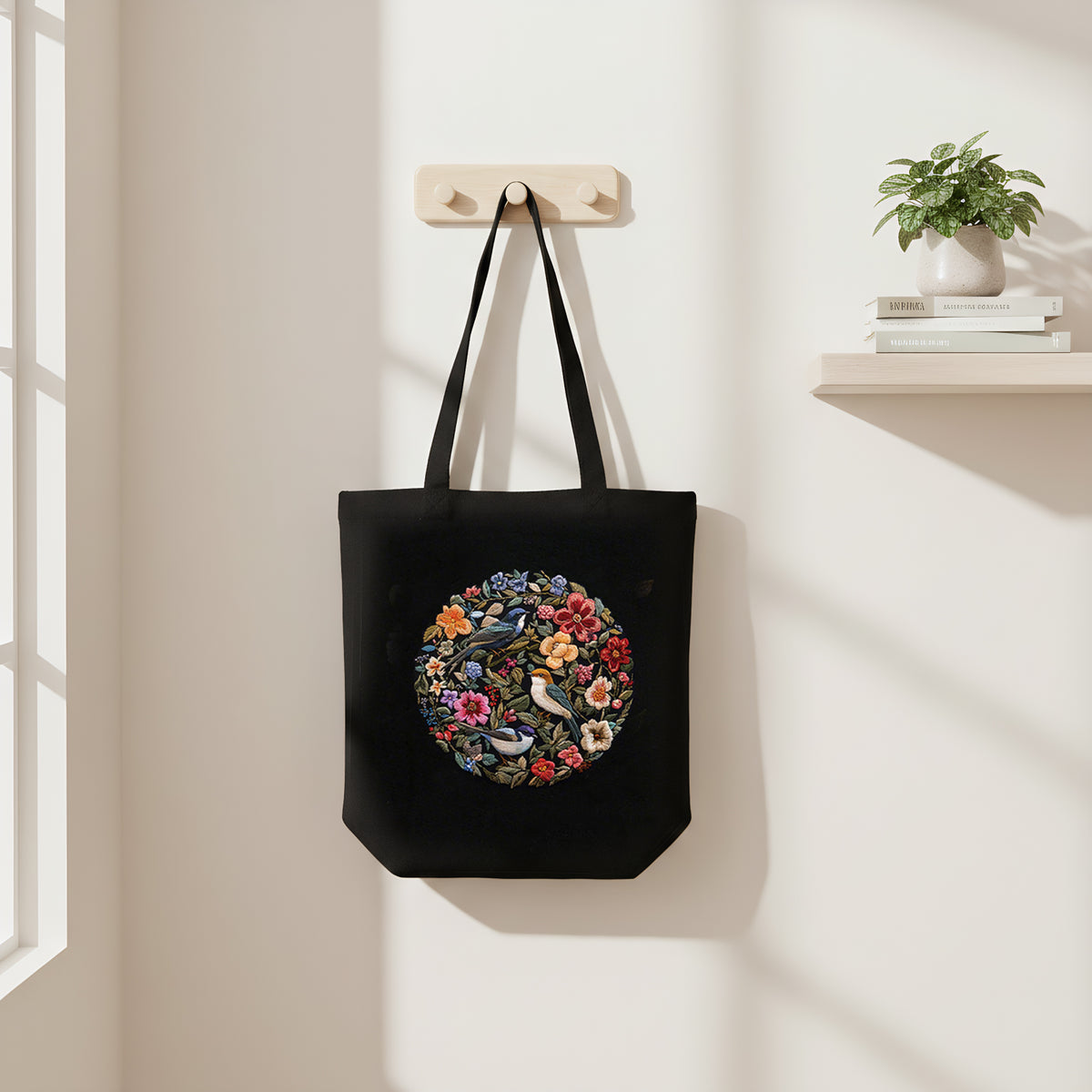 Flowers And Birds - DIY Embroidery Cross Stitch Kit with Pattern Cotton Threads Needles Hoop 32×37CM/12.60×14.57in