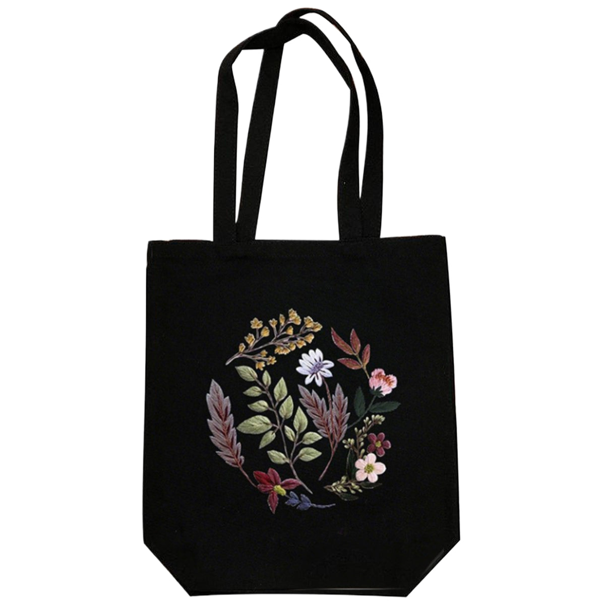 Flowers And Grass - DIY Embroidery Cross Stitch Kit with Pattern Cotton Threads Needles Hoop 32×37CM/12.60×14.57in