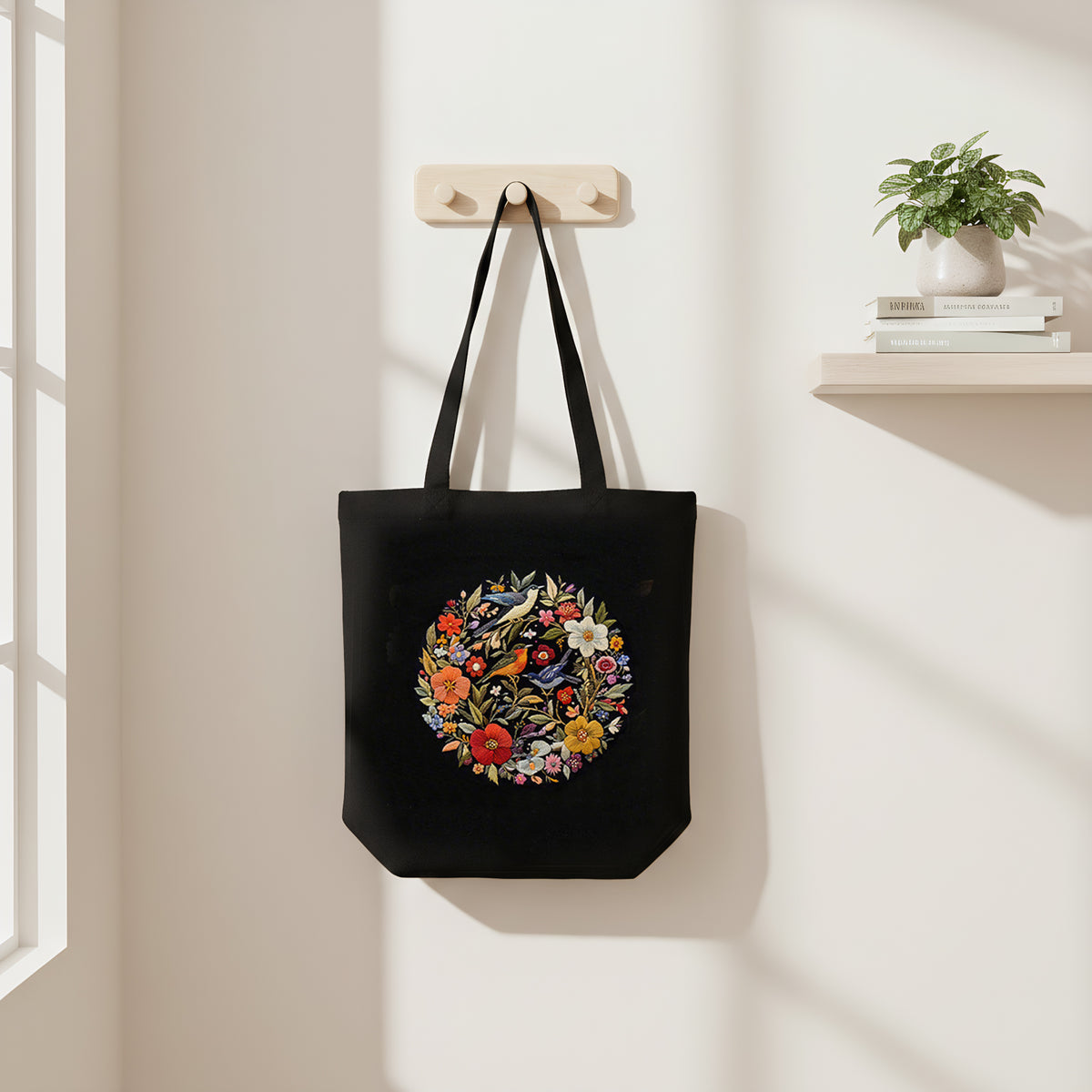 Flowers And Birds - DIY Embroidery Cross Stitch Kit with Pattern Cotton Threads Needles Hoop 32×37CM/12.60×14.57in