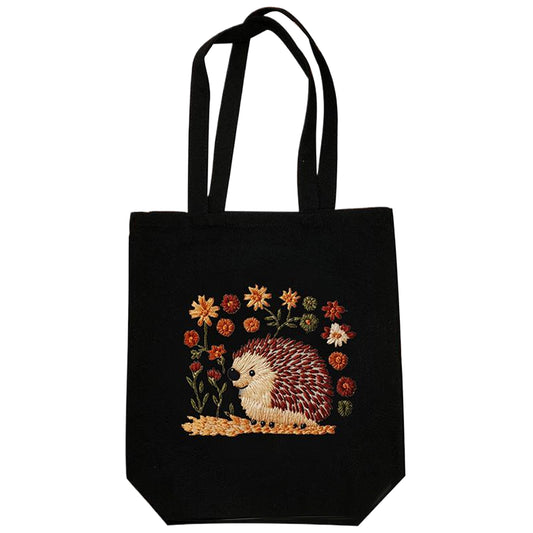 Hedgehog - DIY Embroidery Cross Stitch Kit with Pattern Cotton Threads Needles Hoop 32×37CM/12.60×14.57in