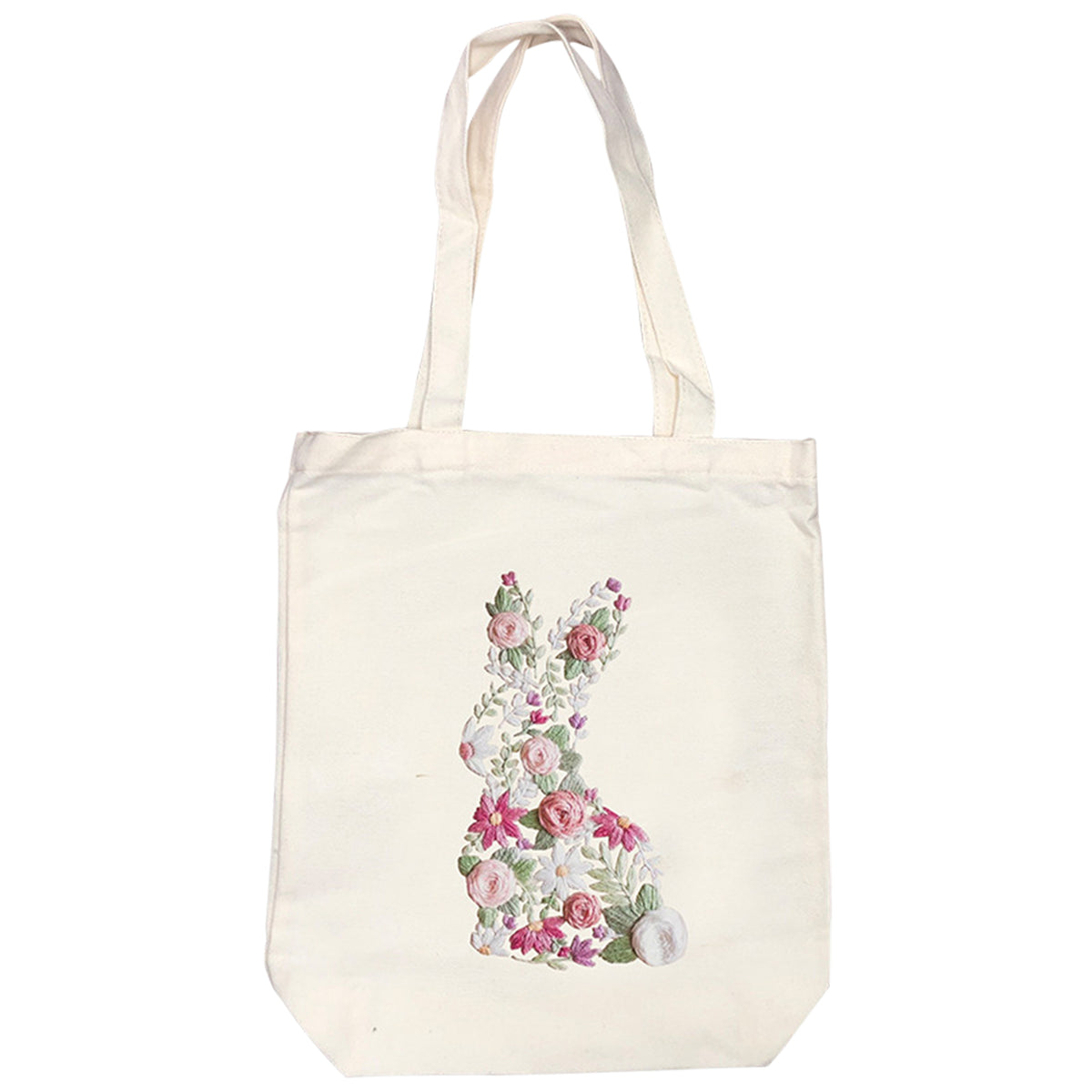Rabbit - DIY Embroidery Cross Stitch Kit with Pattern Cotton Threads Needles Hoop 32×37CM/12.60×14.57in