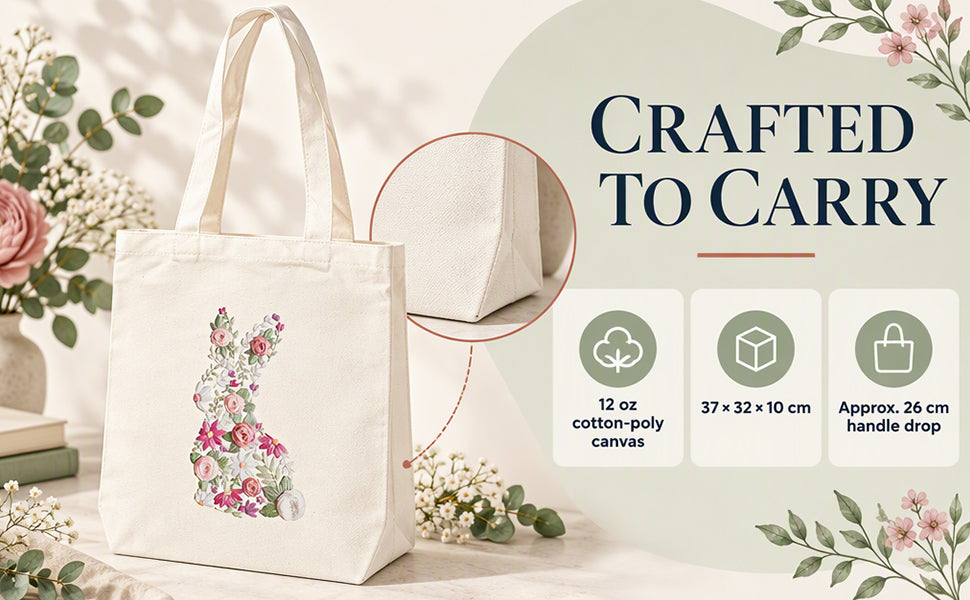 Rabbit - DIY Embroidery Cross Stitch Kit with Pattern Cotton Threads Needles Hoop 32×37CM/12.60×14.57in