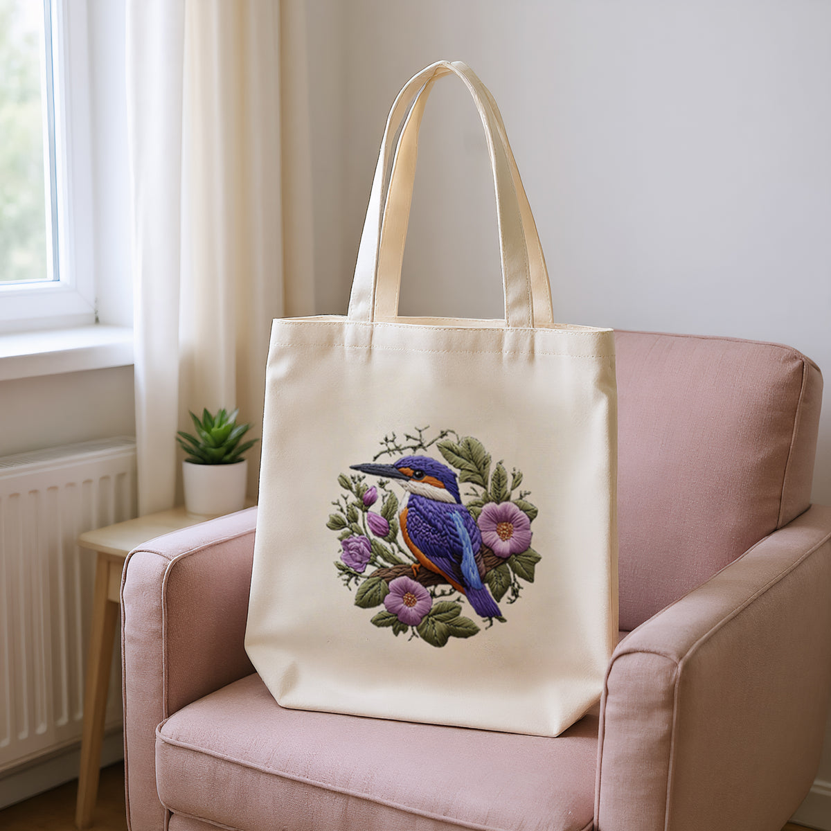 Flowers And Birds - DIY Embroidery Cross Stitch Kit with Pattern Cotton Threads Needles Hoop 32×37CM/12.60×14.57in