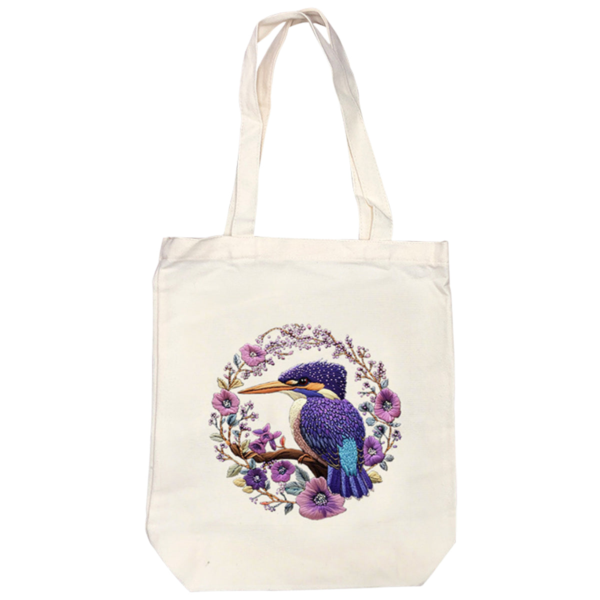 Flowers And Birds - DIY Embroidery Cross Stitch Kit with Pattern Cotton Threads Needles Hoop 32×37CM/12.60×14.57in