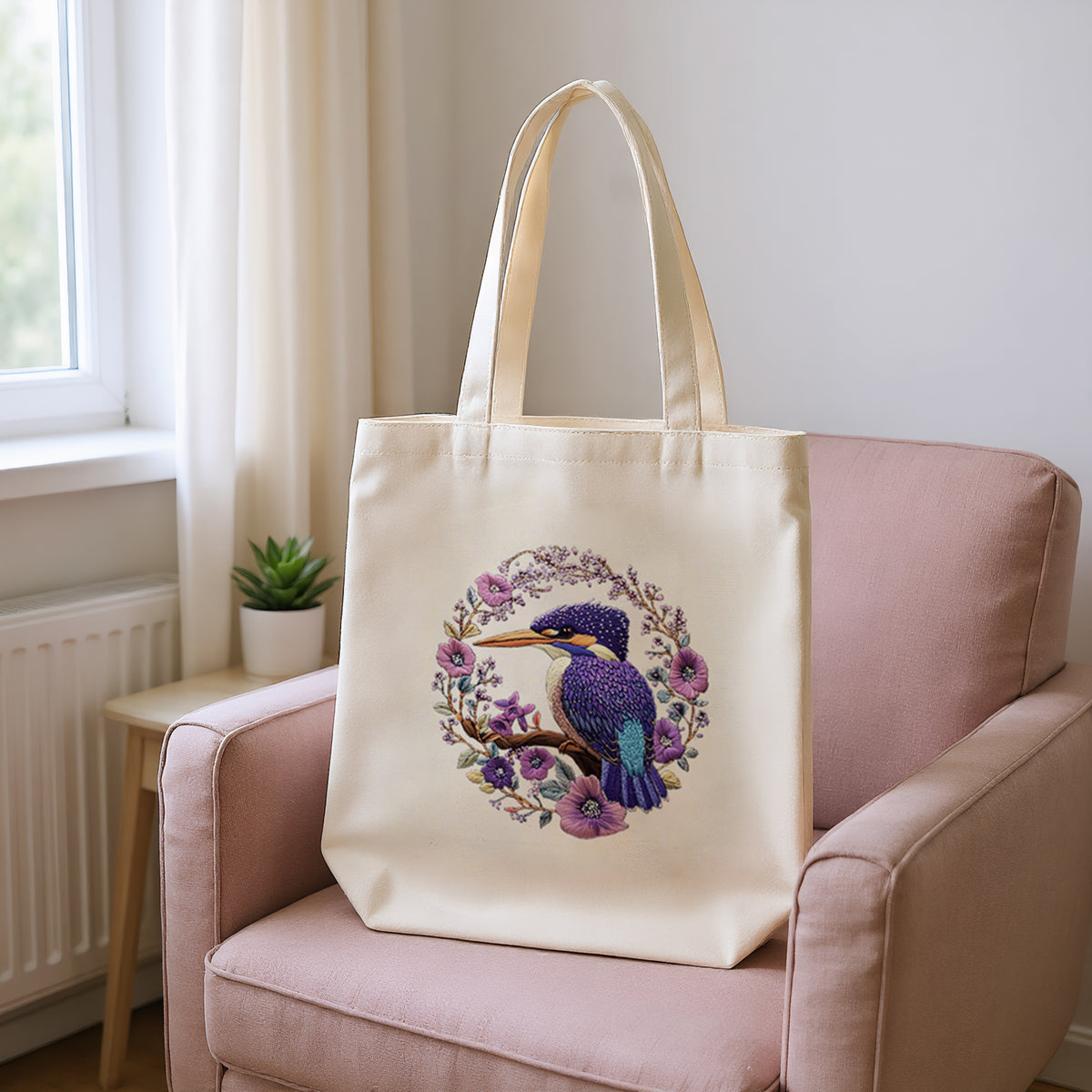 Flowers And Birds - DIY Embroidery Cross Stitch Kit with Pattern Cotton Threads Needles Hoop 32×37CM/12.60×14.57in
