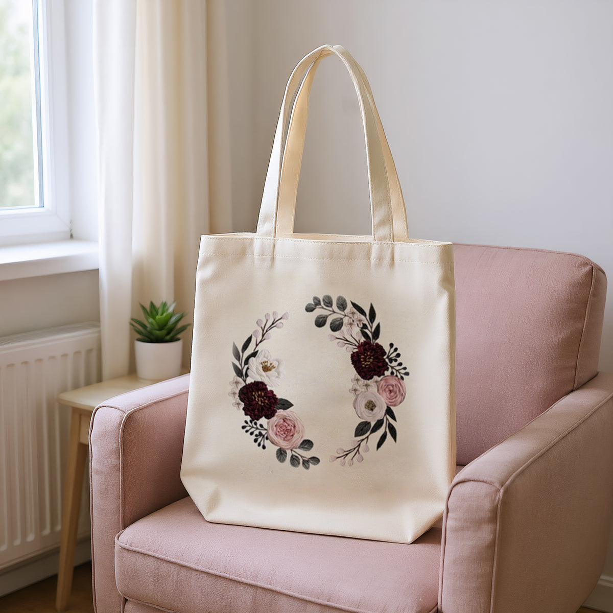 Wreath - DIY Embroidery Cross Stitch Kit with Pattern Cotton Threads Needles Hoop 32×37CM/12.60×14.57in