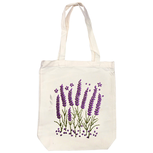Lavender - DIY Embroidery Cross Stitch Kit with Pattern Cotton Threads Needles Hoop 32×37CM/12.60×14.57in