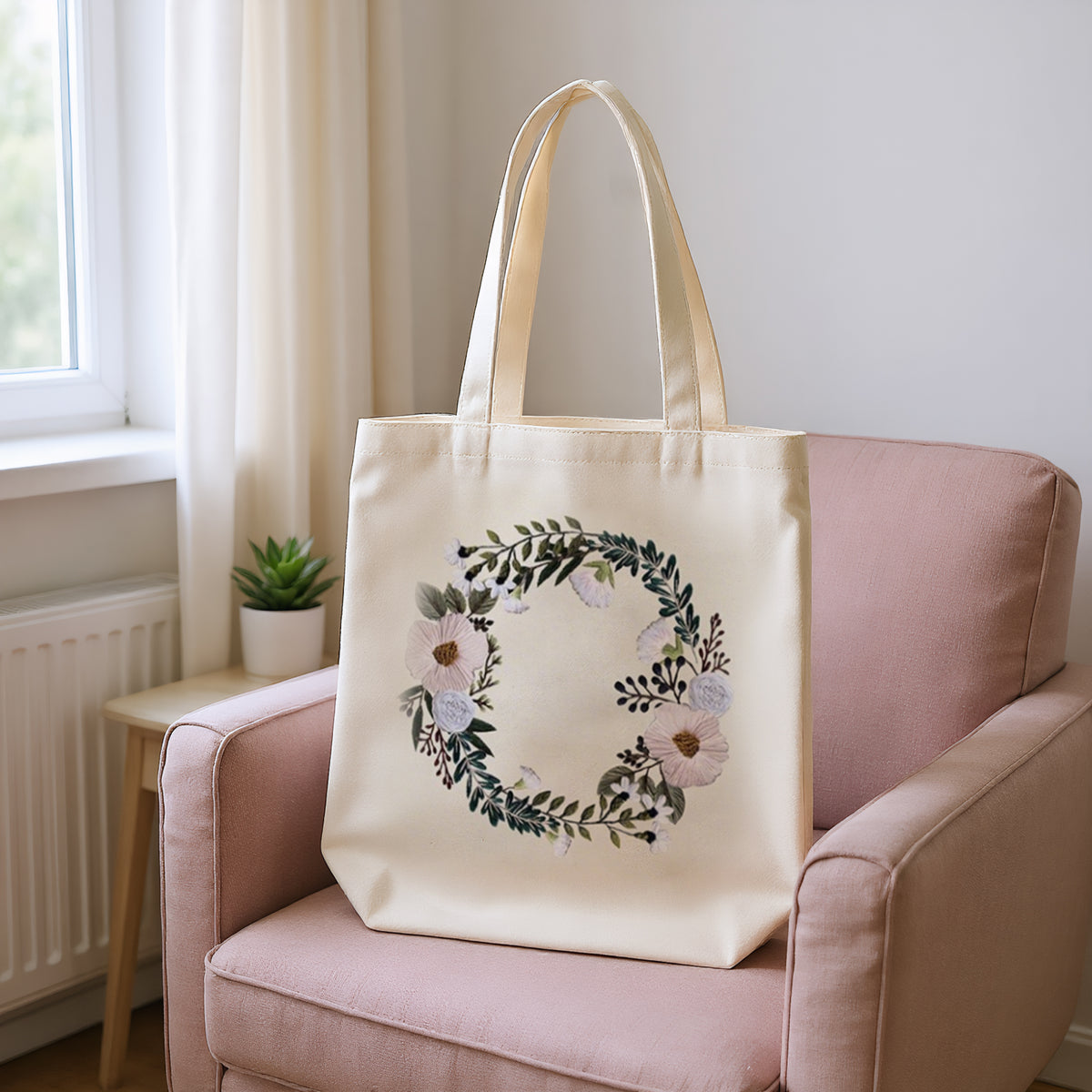 Flowers And Grass - DIY Embroidery Cross Stitch Kit with Pattern Cotton Threads Needles Hoop 32×37CM/12.60×14.57in