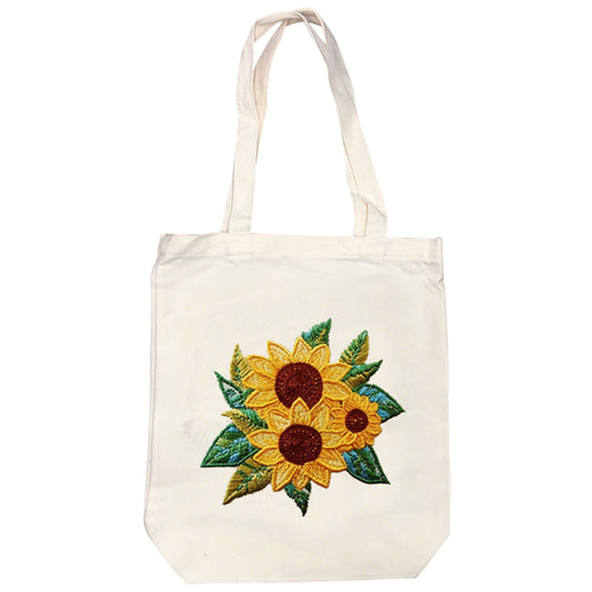 Sunflower - DIY Embroidery Cross Stitch Kit with Pattern Cotton Threads Needles Hoop 32×37CM/12.60×14.57in