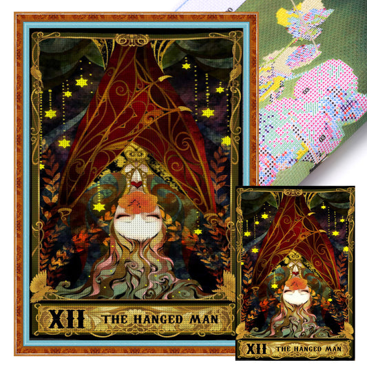Tarot Series - The Hanged Man - Full 11CT Stamped Cross Stitch 50x70CM - Huacan