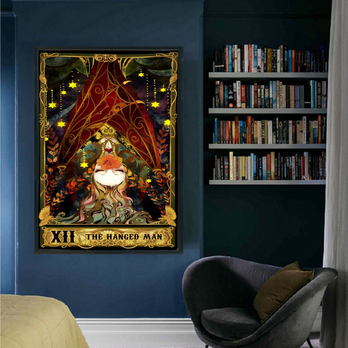 Tarot Series - The Hanged Man - Full 11CT Stamped Cross Stitch 50x70CM - Huacan