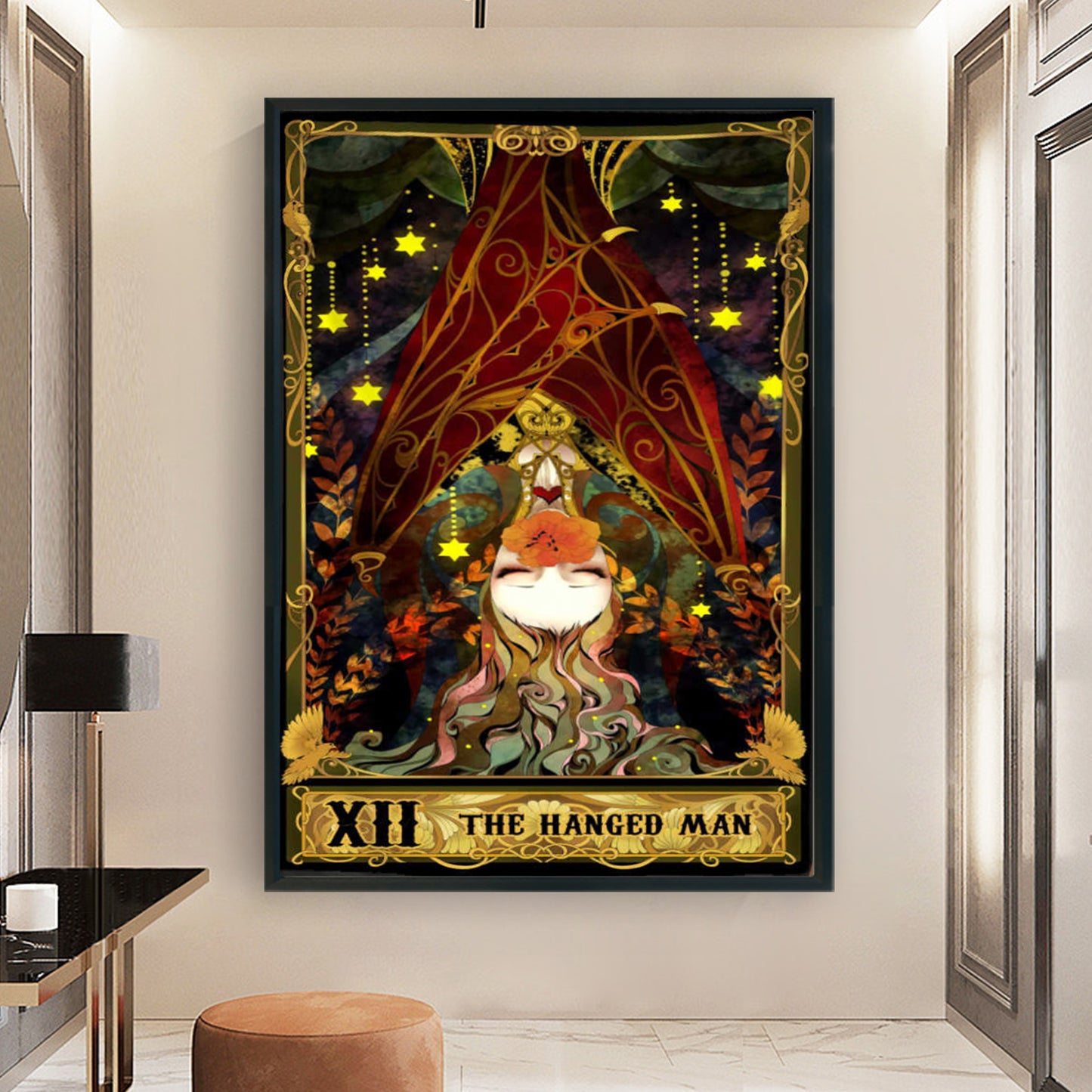 Tarot Series - The Hanged Man - Full 11CT Stamped Cross Stitch 50x70CM - Huacan