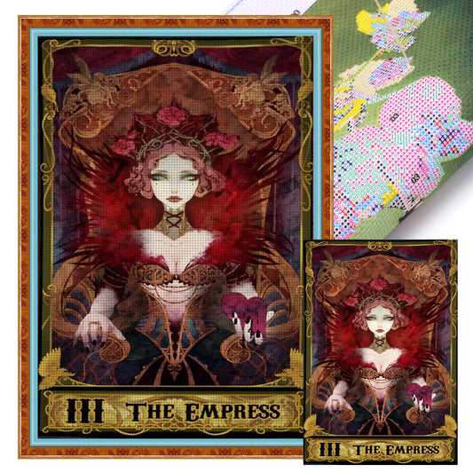 Tarot Series - The Empress - Full 11CT Stamped Cross Stitch 50x70CM - Huacan