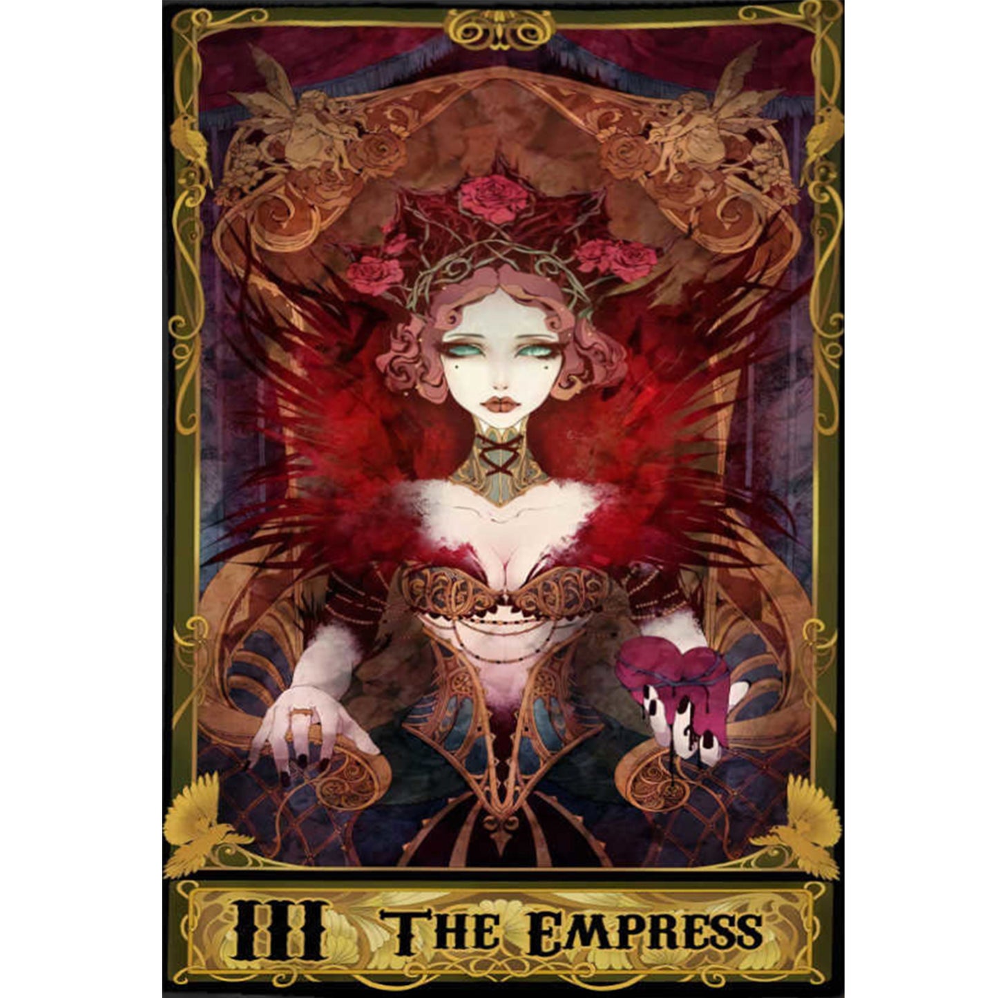 Tarot Series - The Empress - Full 11CT Stamped Cross Stitch 50x70CM - Huacan