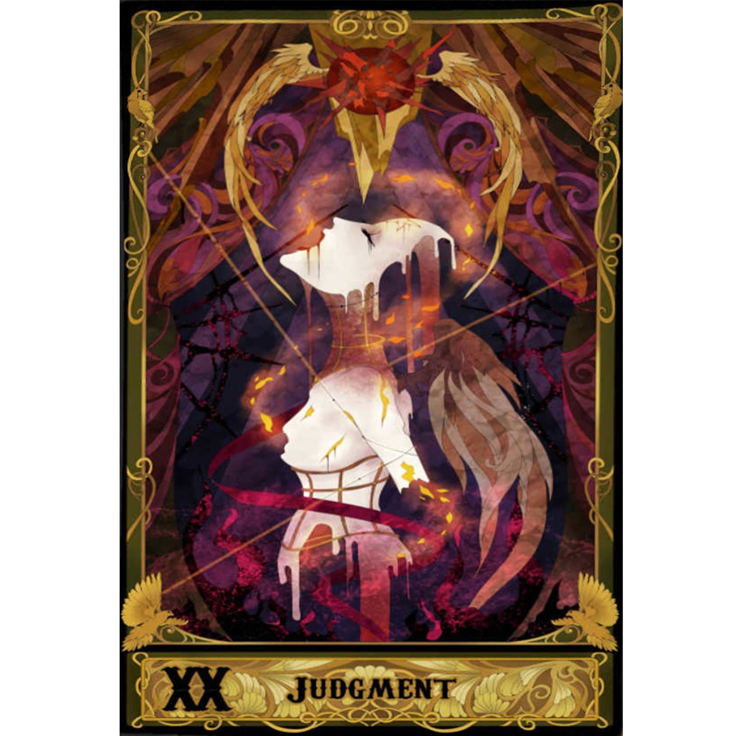 Tarot Series - Judgement - Full 11CT Stamped Cross Stitch 50x70CM - Huacan