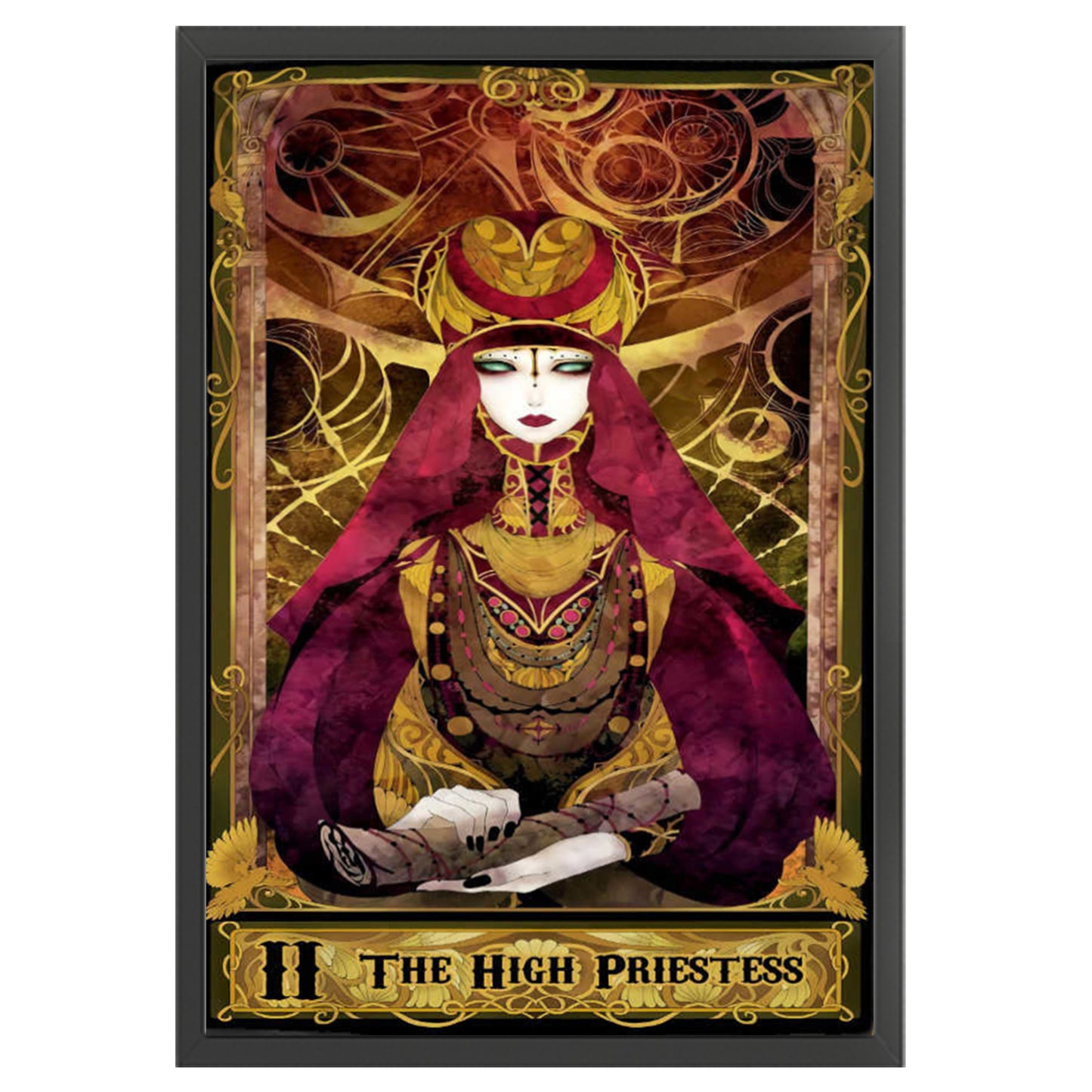 Tarot Series - The High Priestess - Full 11CT Stamped Cross Stitch 50x70CM - Huacan