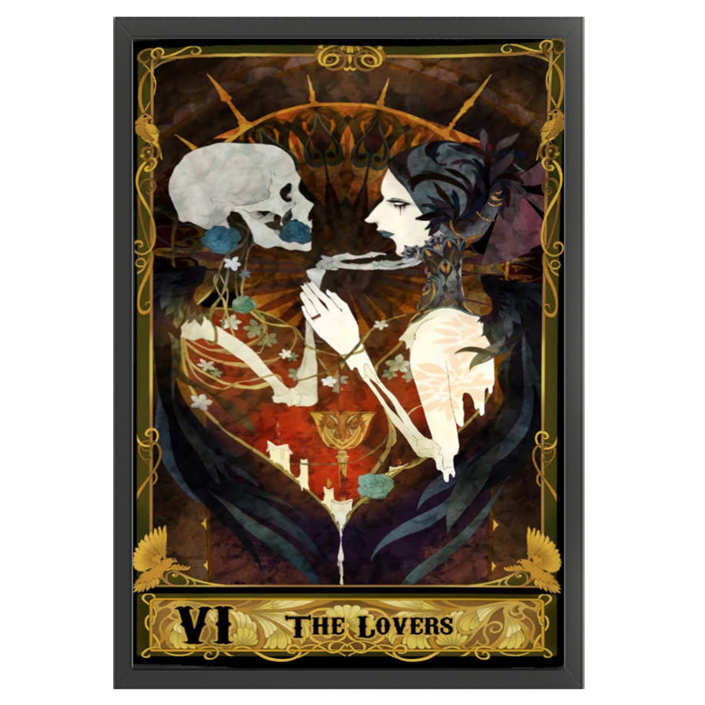 Tarot Series - The Lovers - Full 11CT Stamped Cross Stitch 50x70CM - Huacan