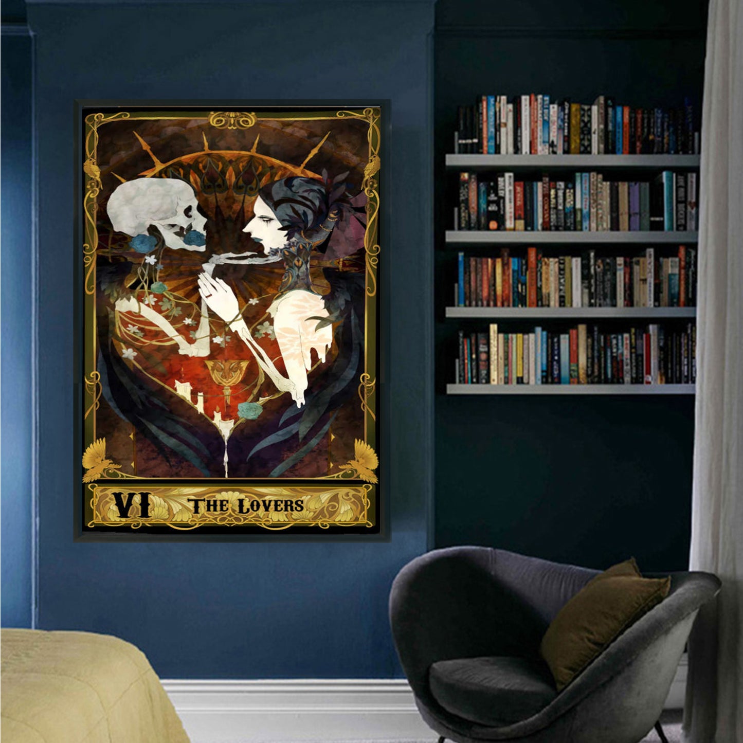 Tarot Series - The Lovers - Full 11CT Stamped Cross Stitch 50x70CM - Huacan