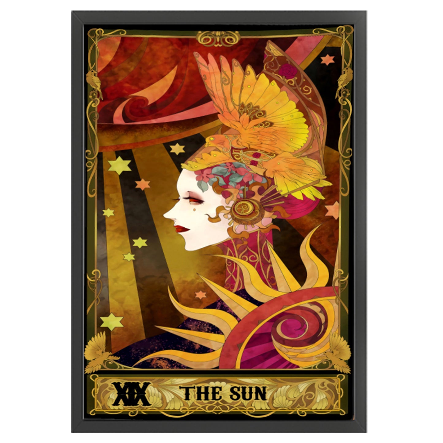 Tarot Series - The Sun - Full 11CT Stamped Cross Stitch 50x70CM - Huacan
