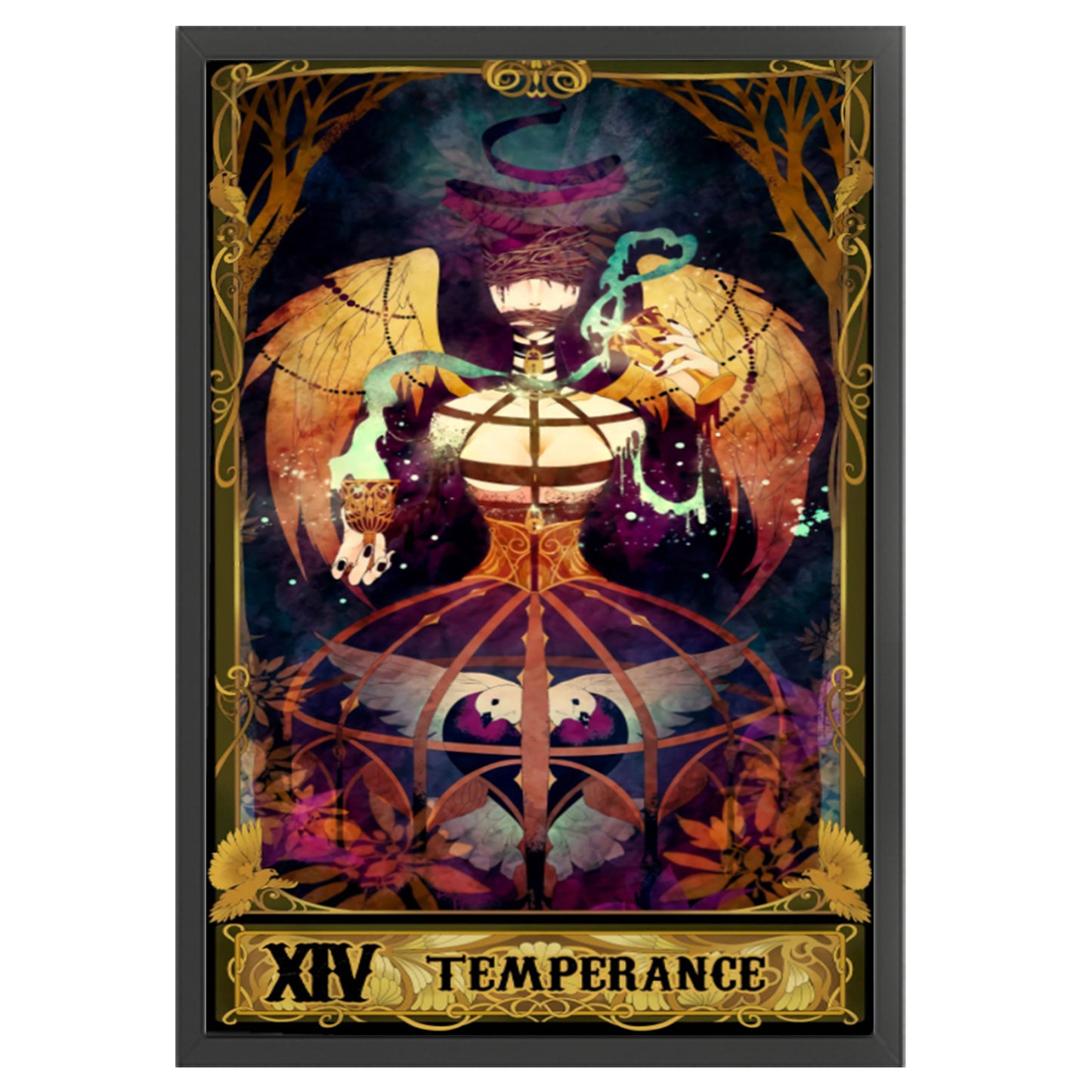 Tarot Series - Temperance - Full 11CT Stamped Cross Stitch 50x70CM - Huacan
