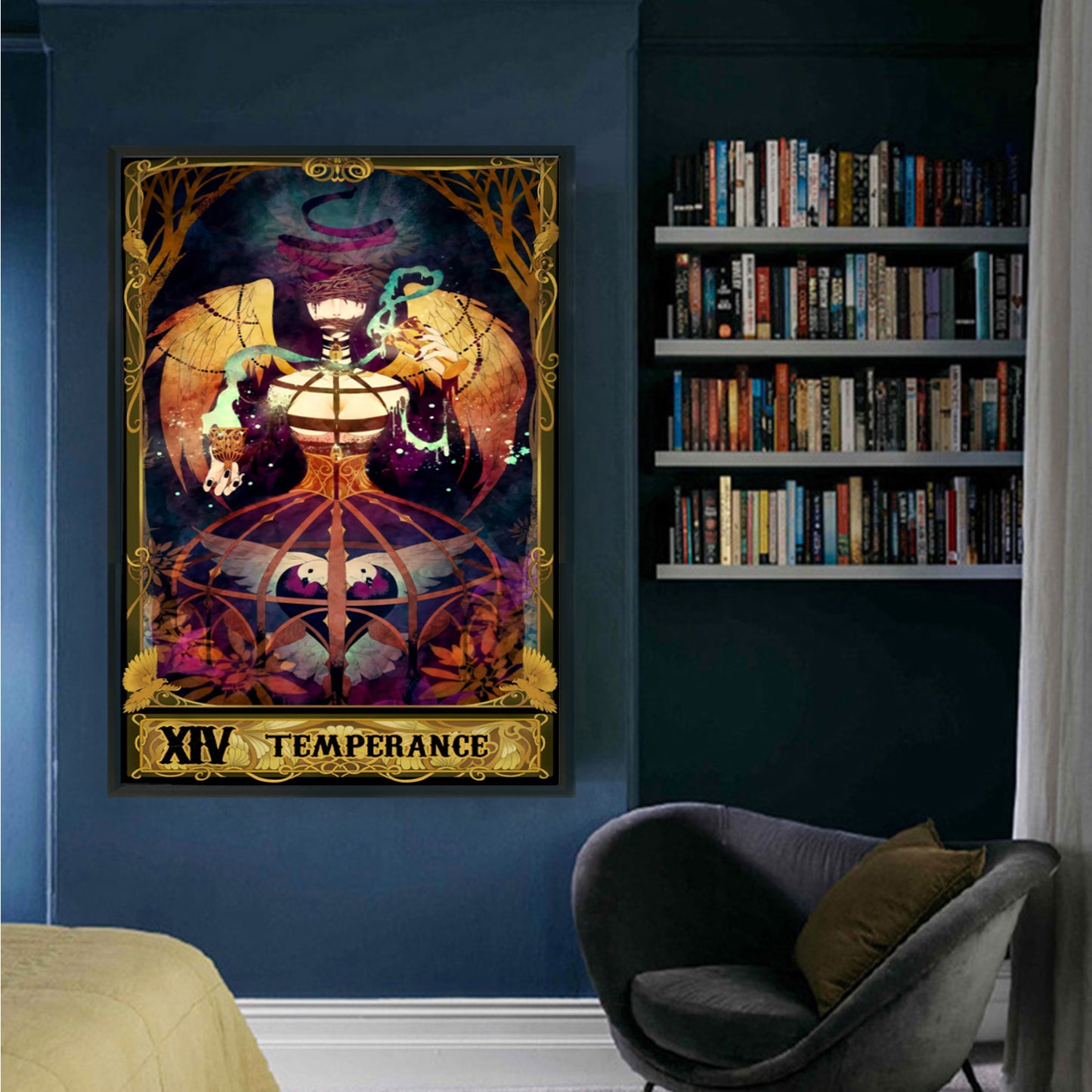 Tarot Series - Temperance - Full 11CT Stamped Cross Stitch 50x70CM - Huacan