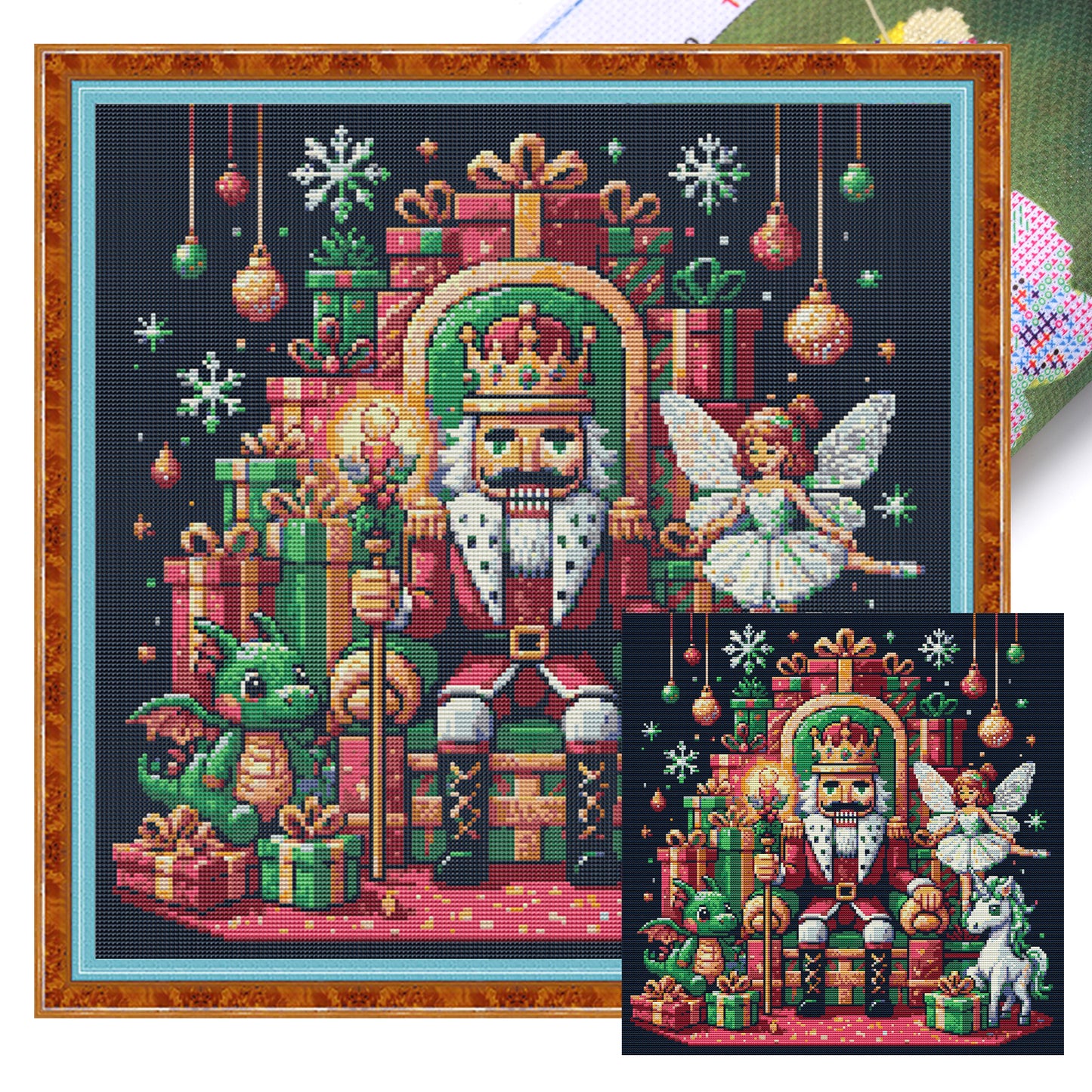 King Of Nuts - Partial 14CT Stamped Cross Stitch 44x44CM - Joy Sunday