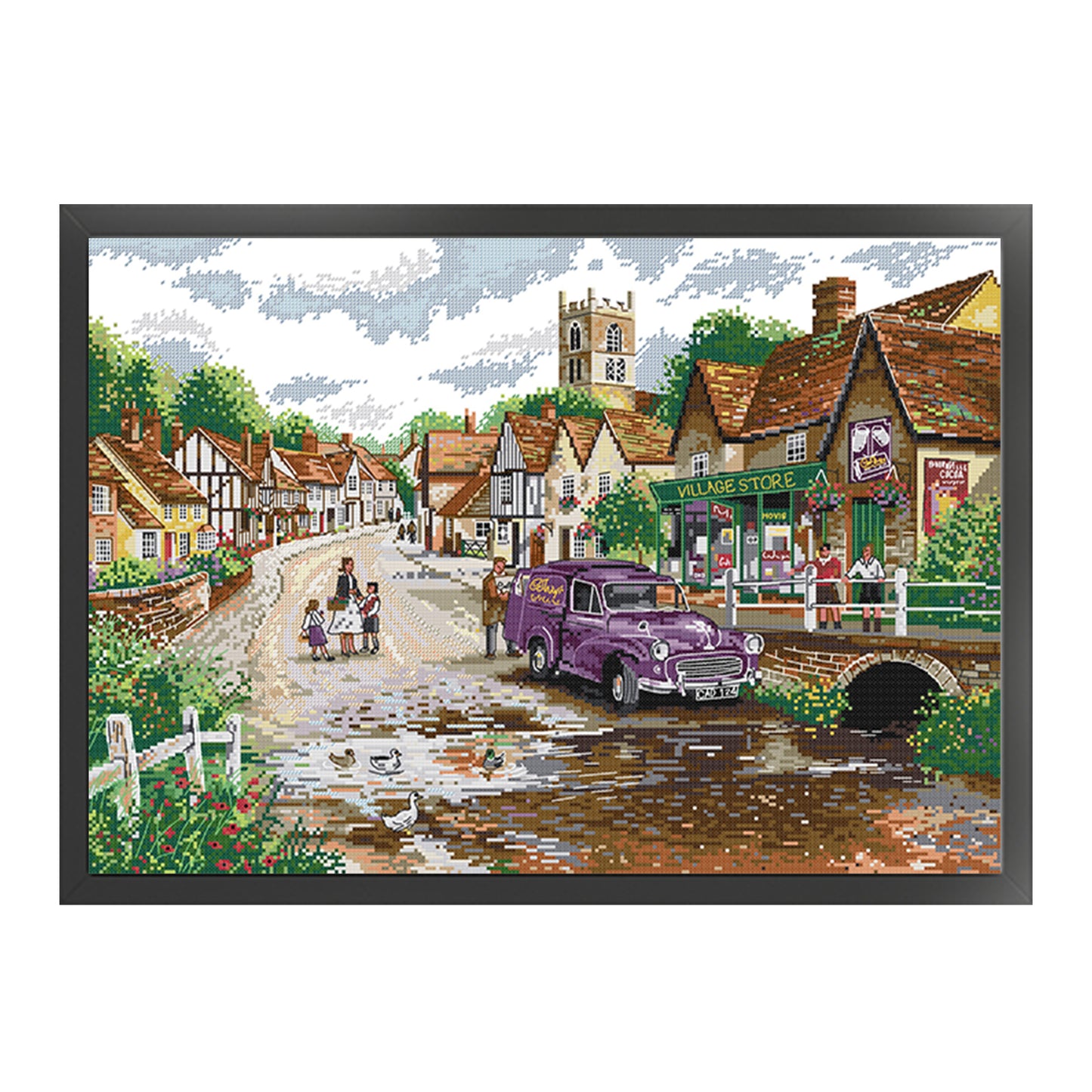 Road Trip - Full 14CT Stamped Cross Stitch 54x40CM - Joy Sunday