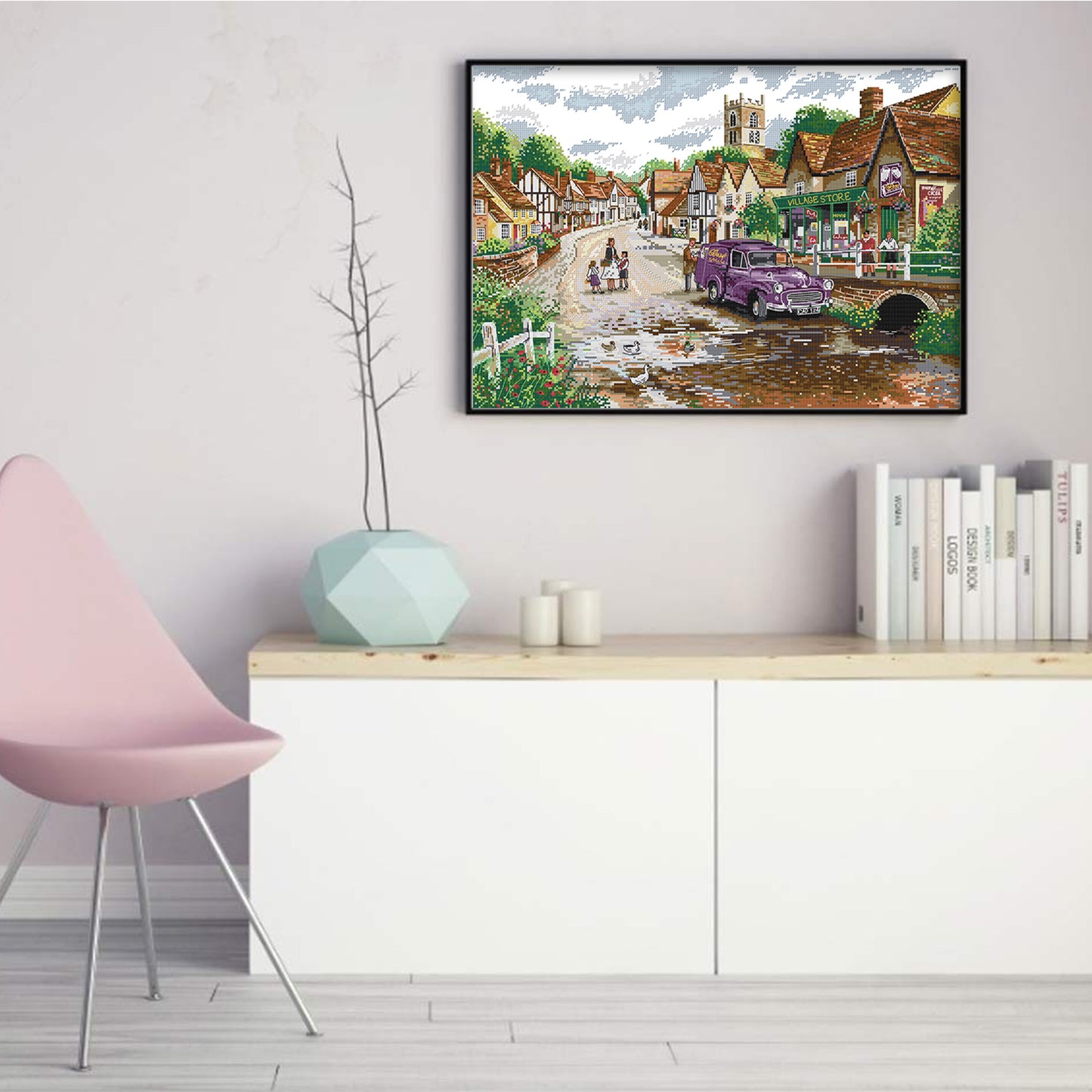 Road Trip - Full 14CT Stamped Cross Stitch 54x40CM - Joy Sunday