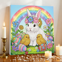 Load image into Gallery viewer, DIY Pearl Painting Kit 25x25CM Rabbit Framed Handmade Pearl Material Art Set Room Wall Decoration
