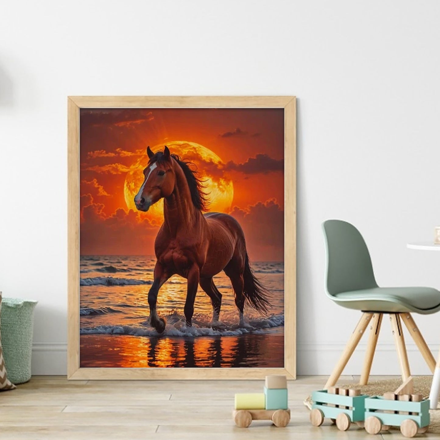 Horse - Full 11CT Stamped Cross Stitch 40x50CM - Huacan