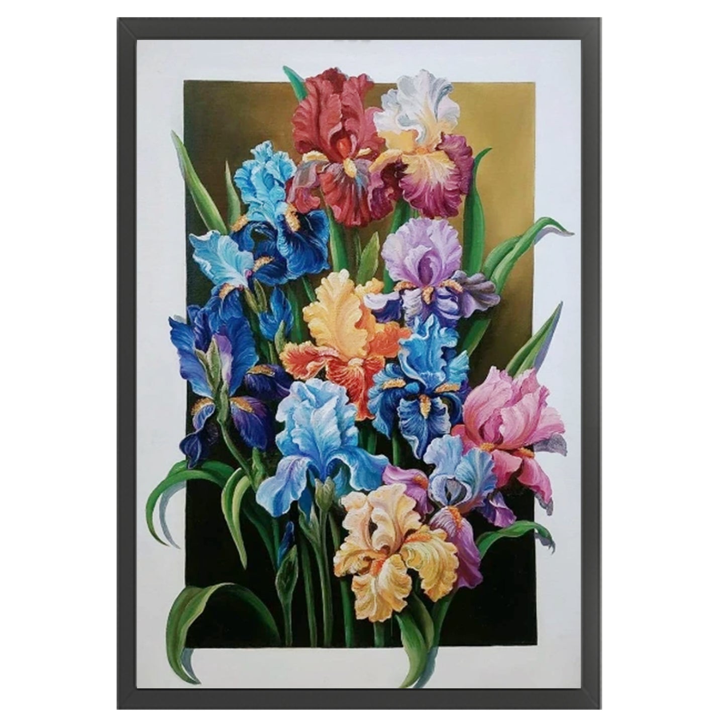 Iris - Full 11CT Stamped Cross Stitch 40x60CM - Huacan