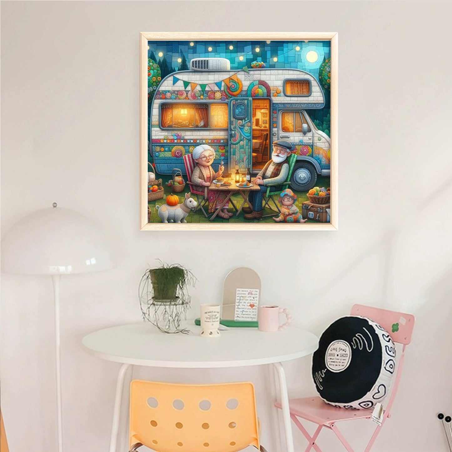 Car - Full 11CT Counted Cross Stitch 40x40CM - Yishu