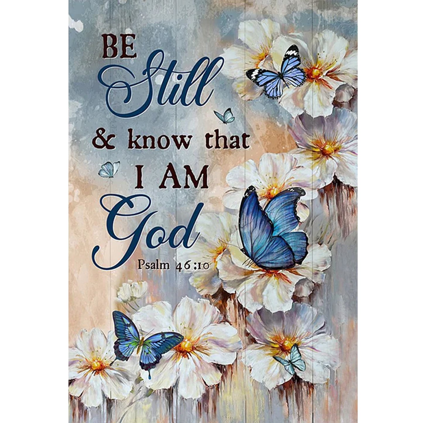 Slogan - Full 11CT Counted Cross Stitch 40x40CM - Yishu