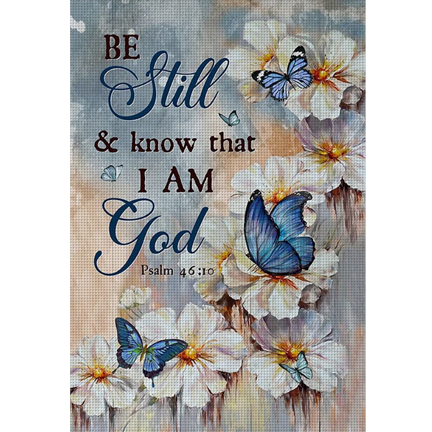 Slogan - Full 11CT Counted Cross Stitch 40x40CM - Yishu