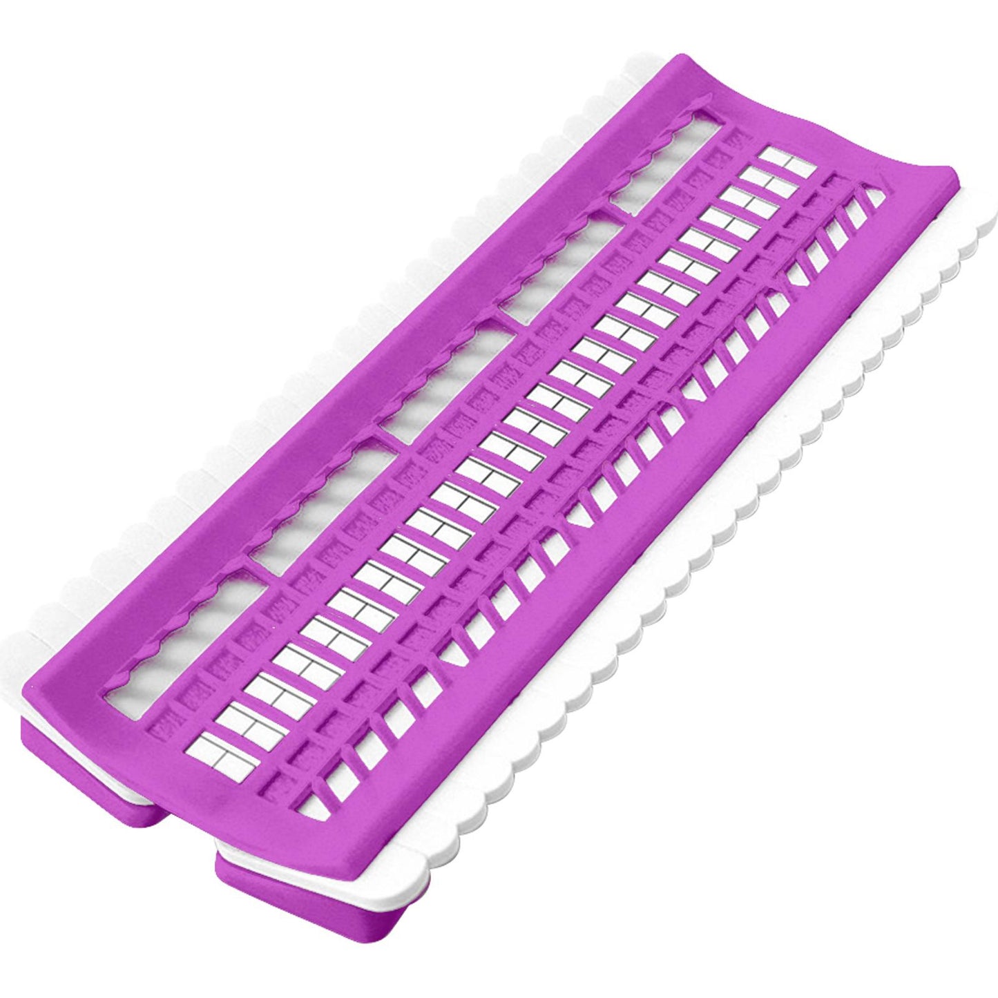 50 Positions Plastic Floss Organizer Cross Stitch Embroidery Thread Storage Rack Sewing Tools Gifts for Beginners Adults (Purple)