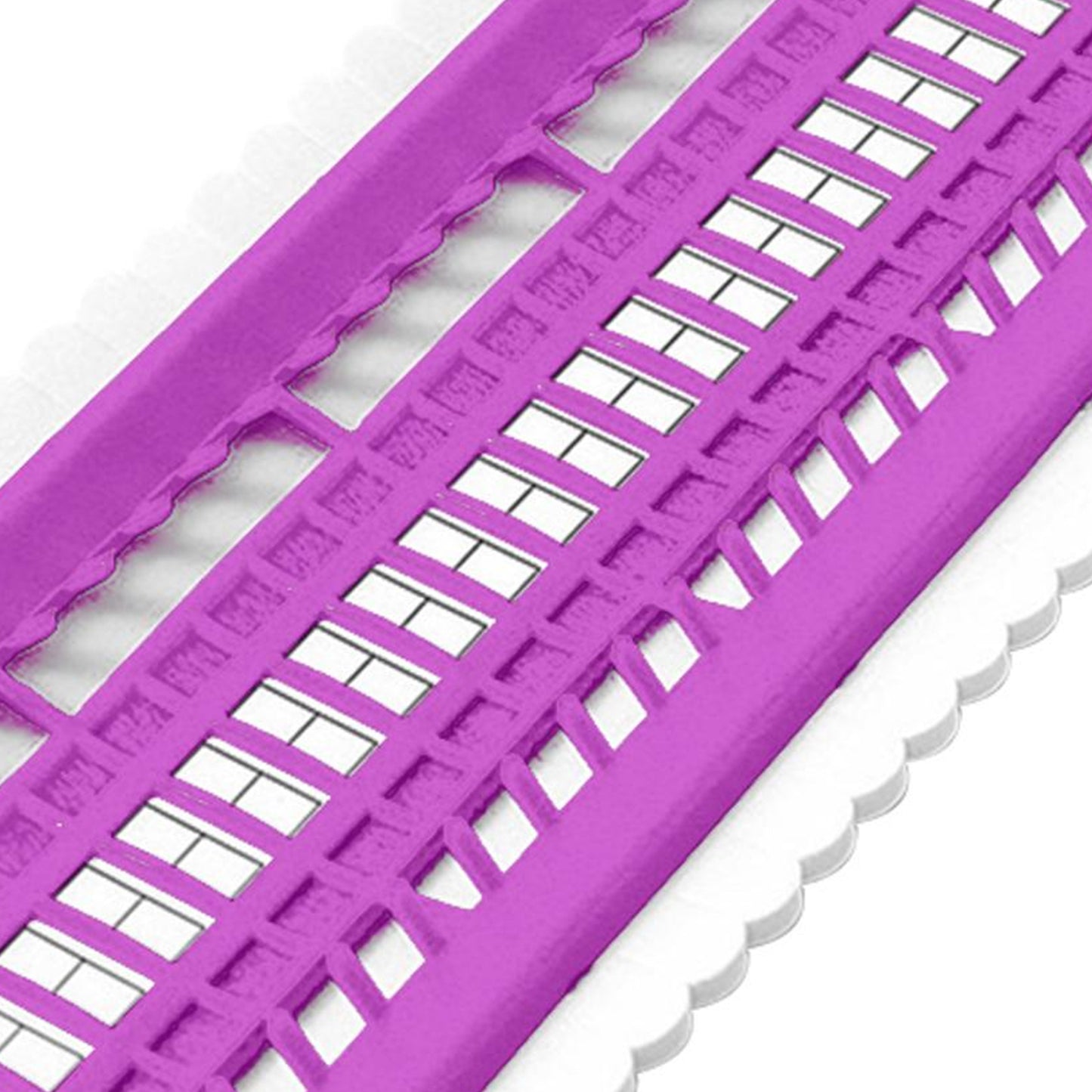 50 Positions Plastic Floss Organizer Cross Stitch Embroidery Thread Storage Rack Sewing Tools Gifts for Beginners Adults (Purple)
