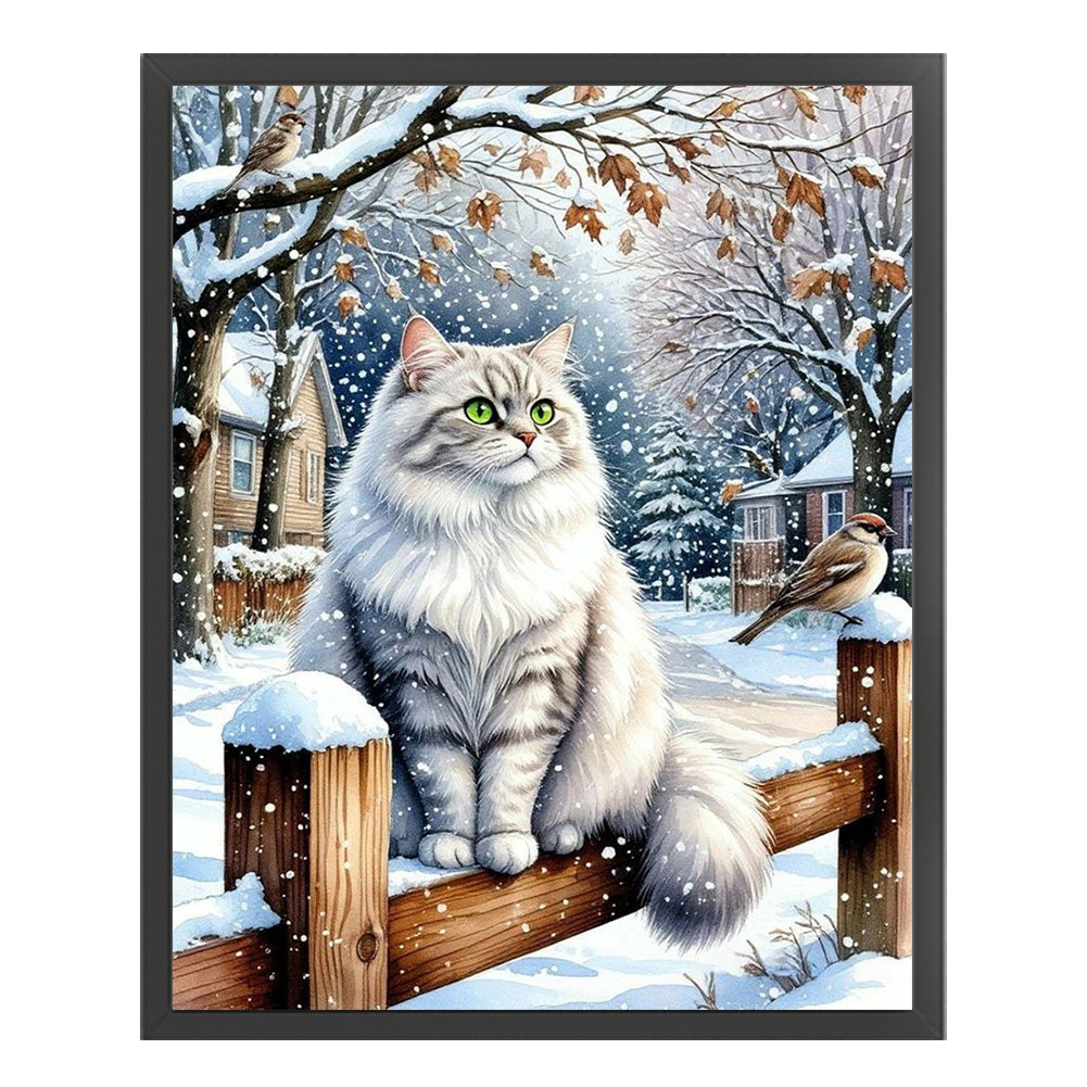 Cat - Full 11CT Counted Cross Stitch 40x50CM - Yishu
