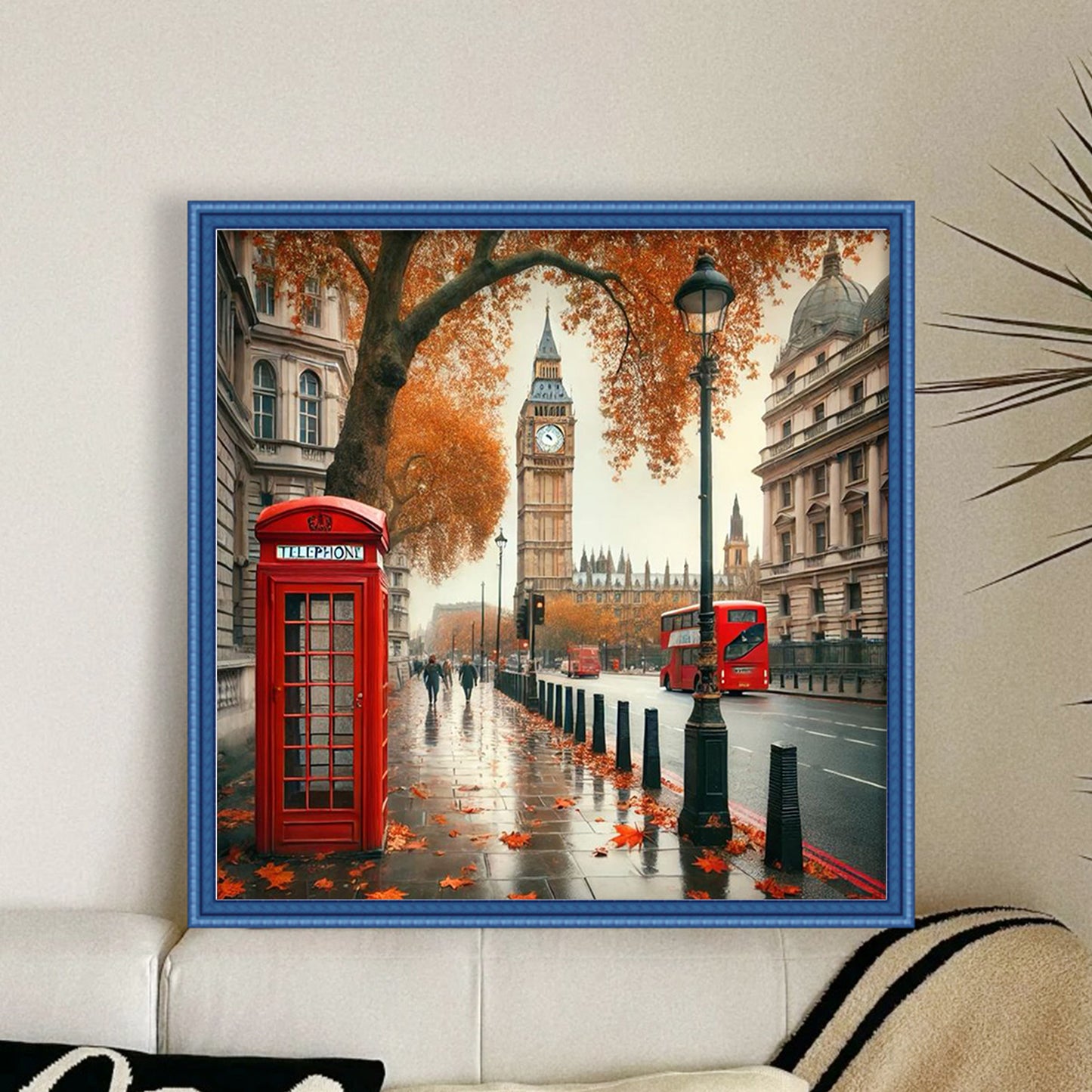Landscape - Full 14CT Stamped Cross Stitch 40x40CM - Yishu